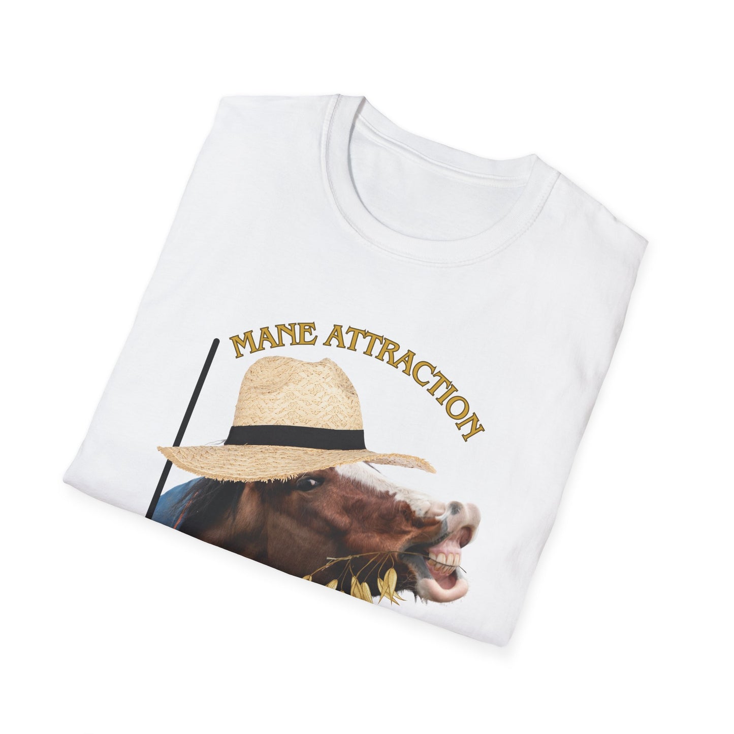Mane Attraction | Funny Horse Shirt | Teen Clothes | Adult Shirt | Kids Clothes | Trending | Birthday Gift | Unisex Softstyle T-Shirt