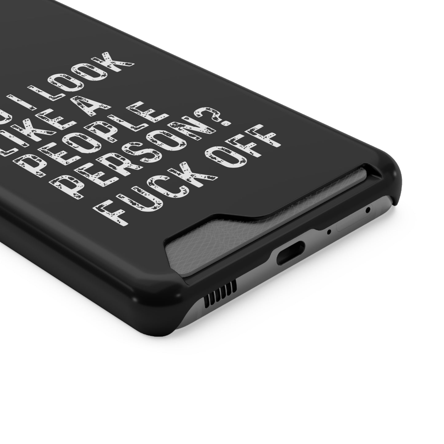 Fuck Off | Impact-Resistant Phone Case With Card Holder | iPhone Samsung Models