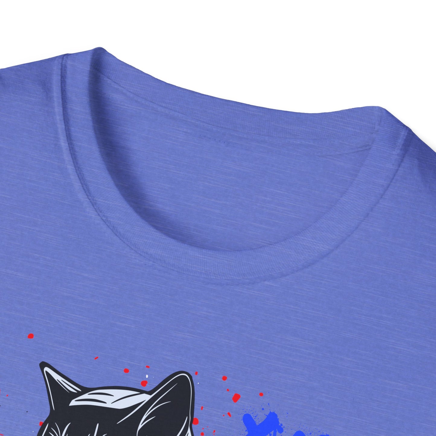 Feline Fury | Colorful Cat Shirt | Cool Teen Shirt | Fashion | Trending | Dope | Cool Design | Birthday Gift | Unisex Softstyle T-Shirt