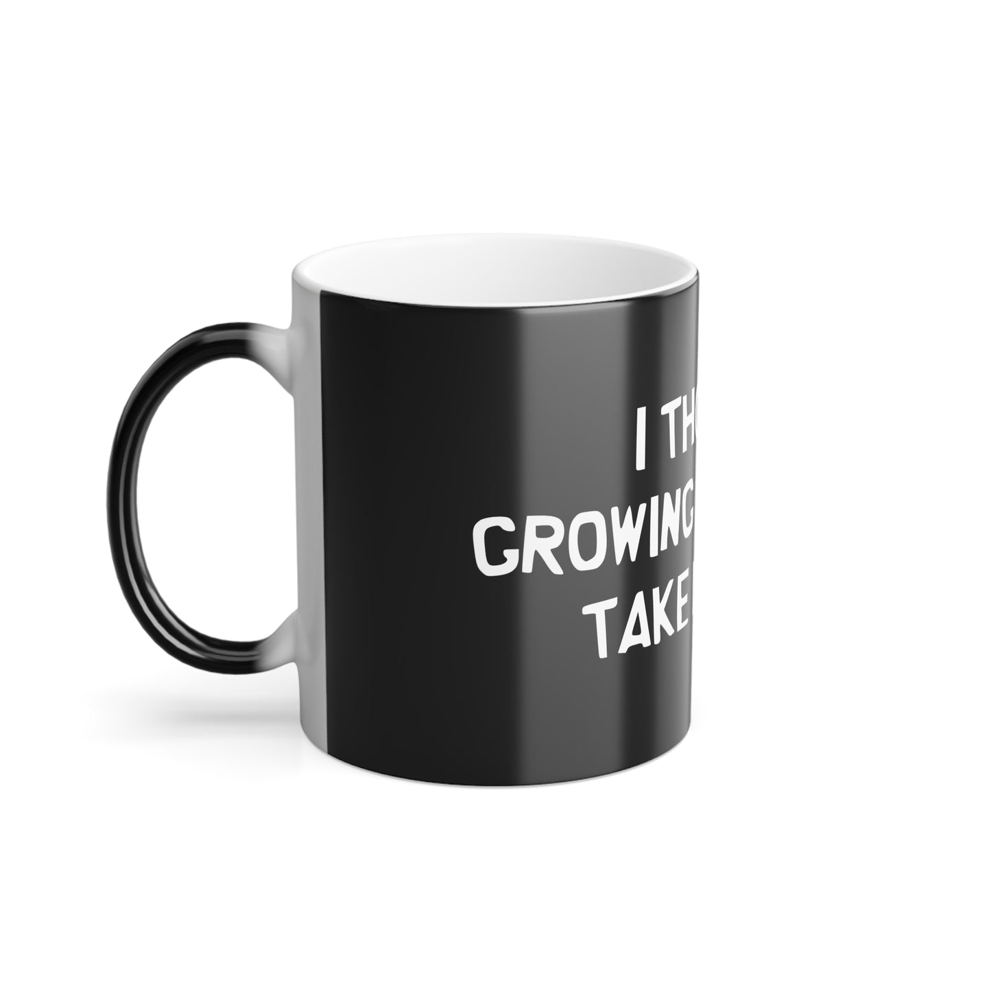 Growing Old | Heat-Reactive Color Changing Mug | Unique Coffee Cup