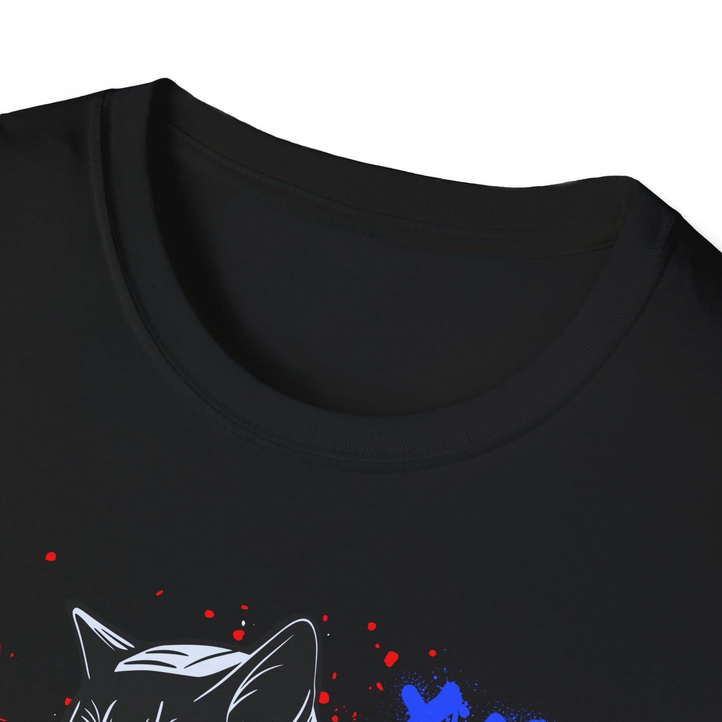Feline Fury | Colorful Cat Shirt | Cool Teen Shirt | Fashion | Trending | Dope | Cool Design | Birthday Gift | Unisex Softstyle T-Shirt