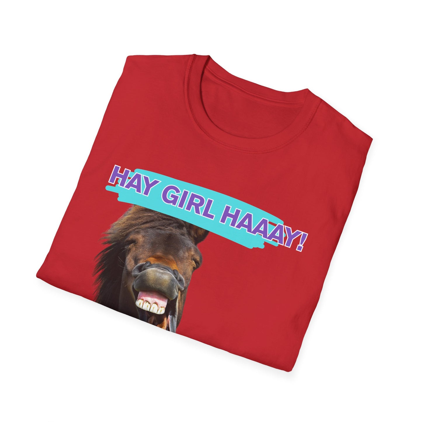 Hay Girl Haaay | Funny Horse Shirt | Teen Clothes | Adult Shirt | Kids Clothes | Trending | Birthday Gift | Unisex Softstyle T-Shirt