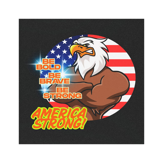 America Strong | Inspirational Car Magnet | Cool Design | Eye Grabber | Car Accessory | Truck Decal | Truck Sticker | Unique Car Decal