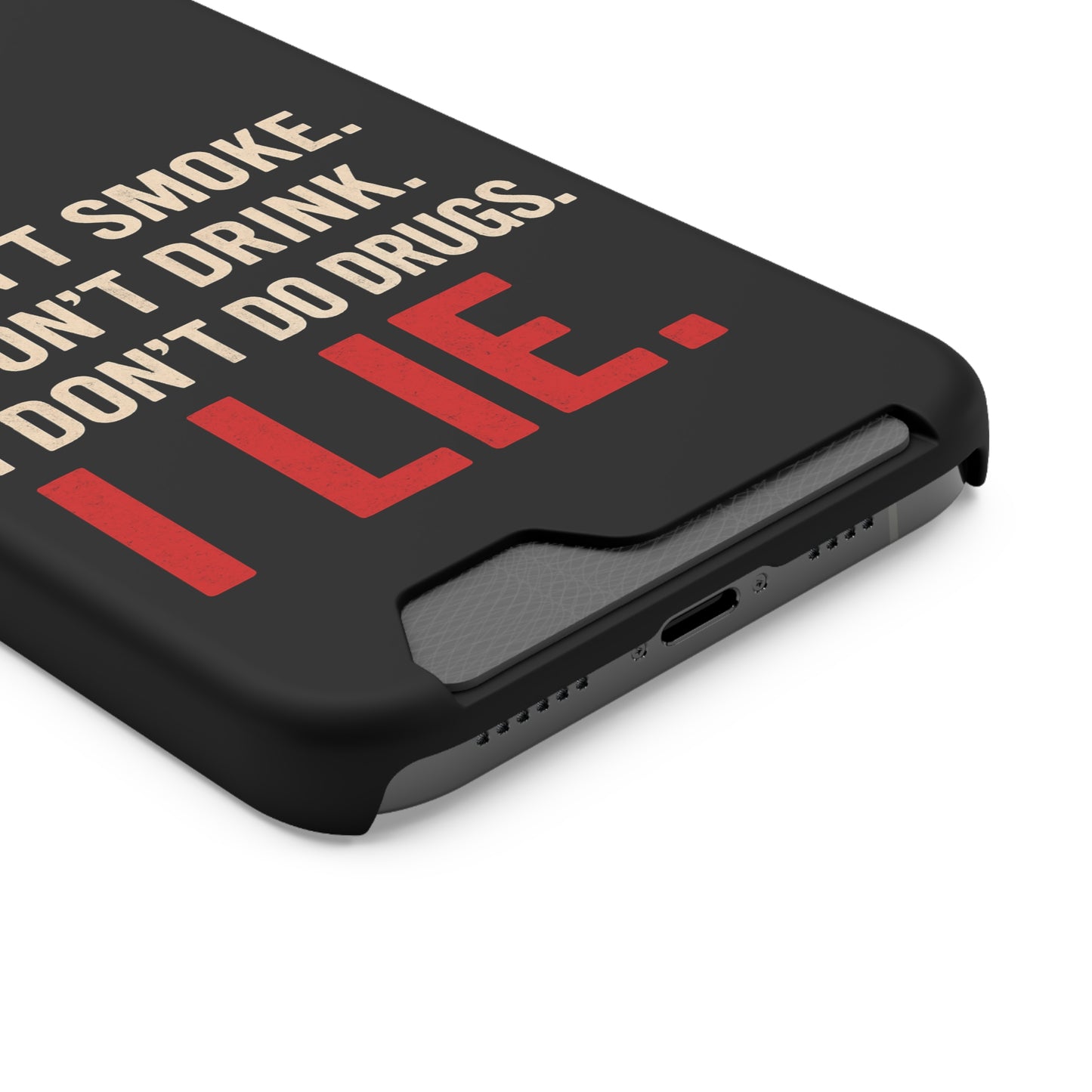 I Lie | Funny Impact-Resistant Phone Case With Card Holder | iPhone Samsung Models