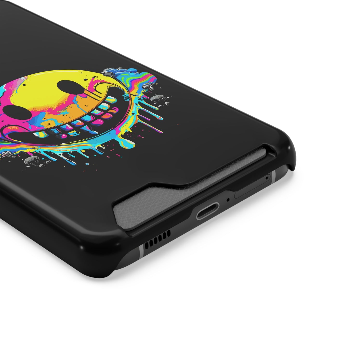 Smile With Me | Impact-Resistant Phone Case With Card Holder | iPhone Samsung Models
