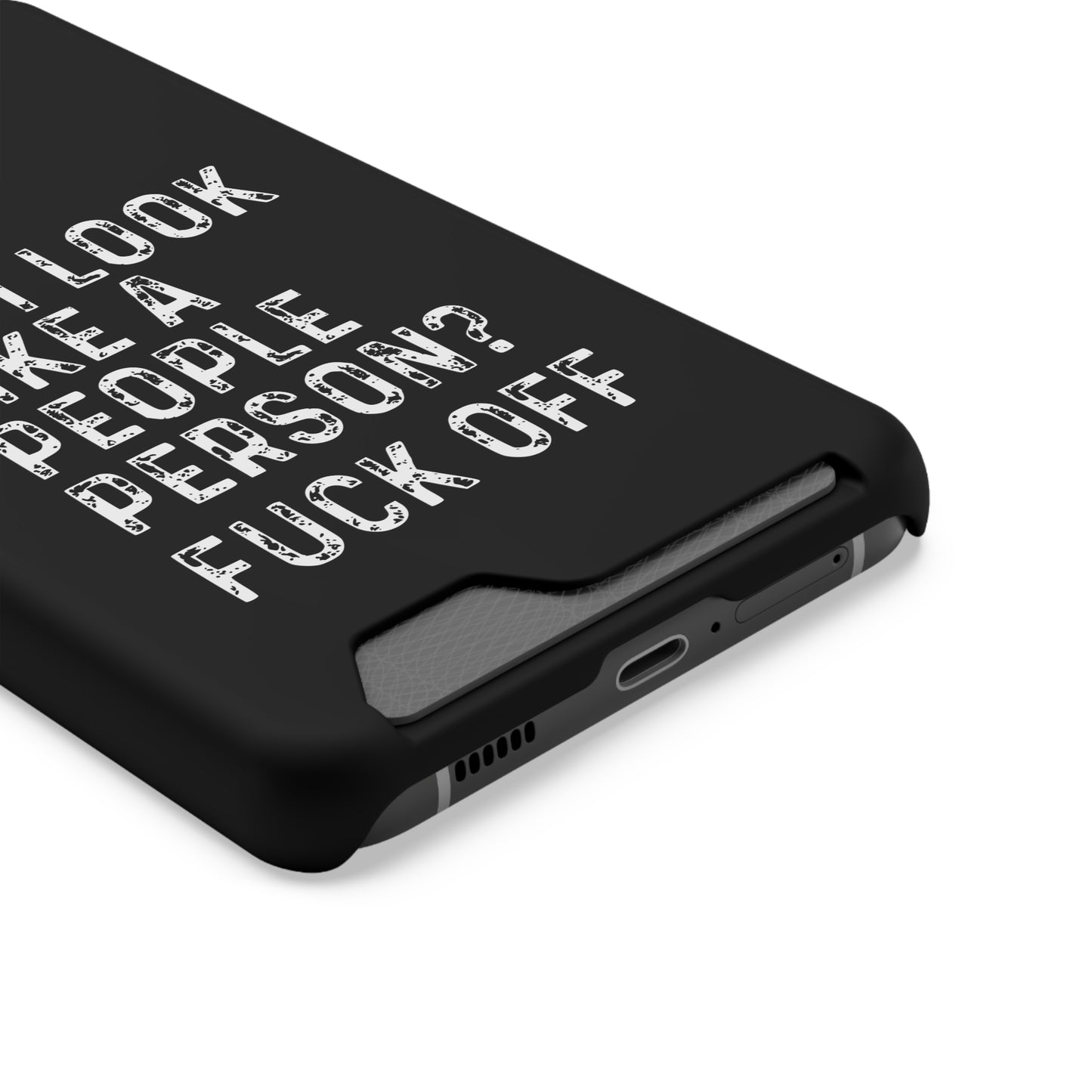 Fuck Off | Impact-Resistant Phone Case With Card Holder | iPhone Samsung Models