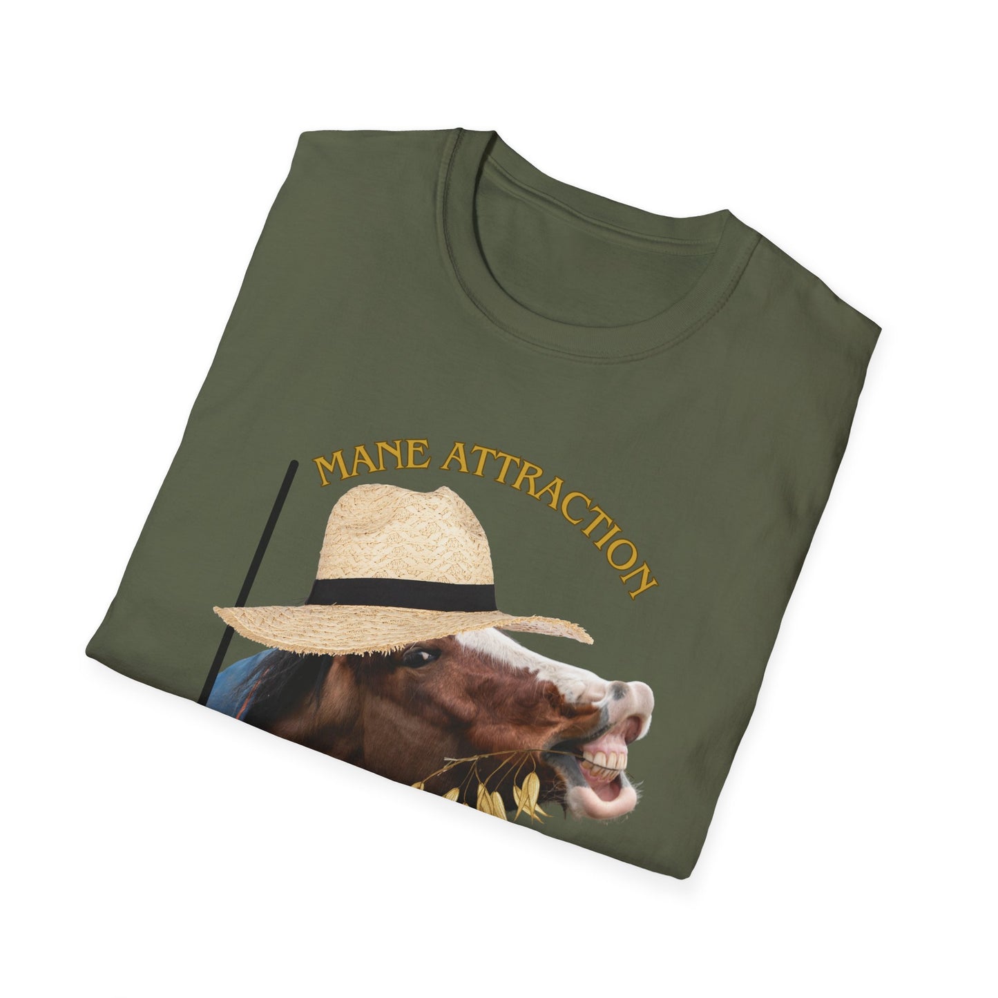Mane Attraction | Funny Horse Shirt | Teen Clothes | Adult Shirt | Kids Clothes | Trending | Birthday Gift | Unisex Softstyle T-Shirt