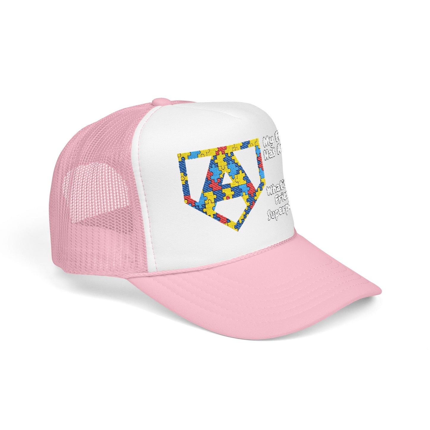 What's Your Friend's Superpower? - Embroidered 100% Polyester Hat | Custom Headwear
