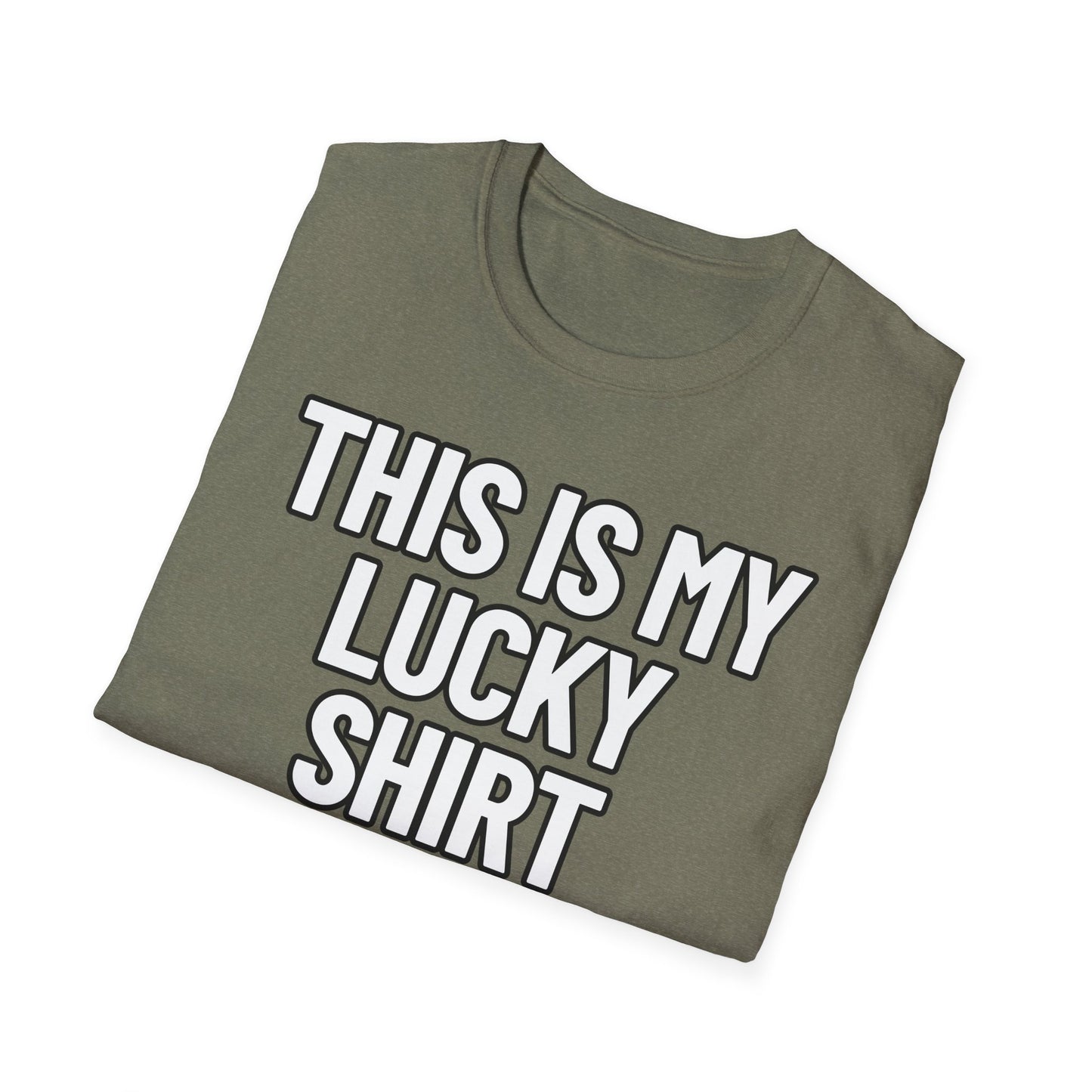 This Is My Lucky Shirt | Adult Shirt | Teen Clothes | Cool Shirt | Funny Fashion | Trending | Birthday Gift | Unisex Softstyle T-Shirt