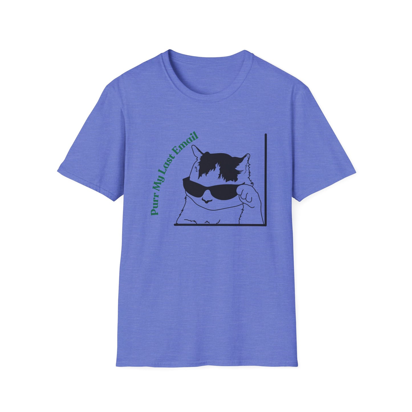 Purr My Last Email | Funny Shirt | Trending | Cat Lover | Cool Design | Birthday Gift | Unisex Softstyle T-Shirt