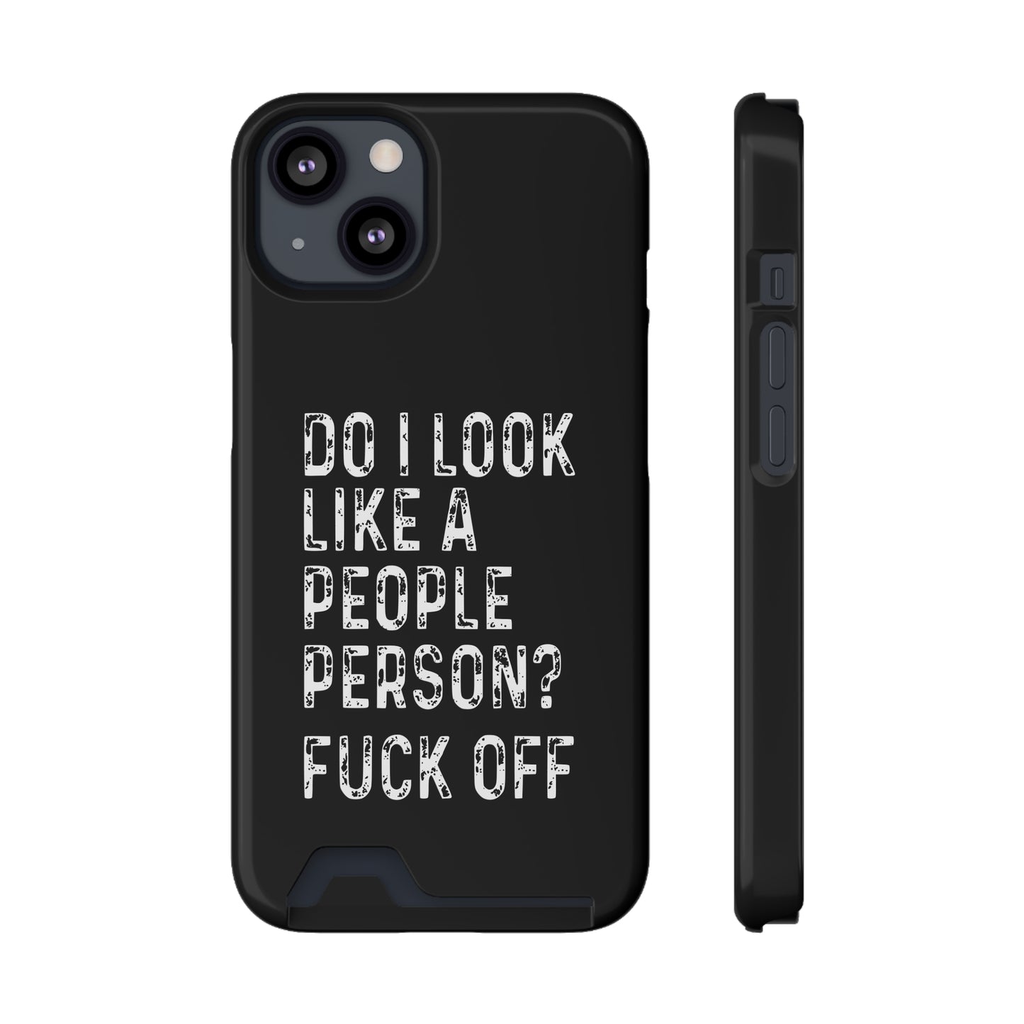 Fuck Off | Impact-Resistant Phone Case With Card Holder | iPhone Samsung Models