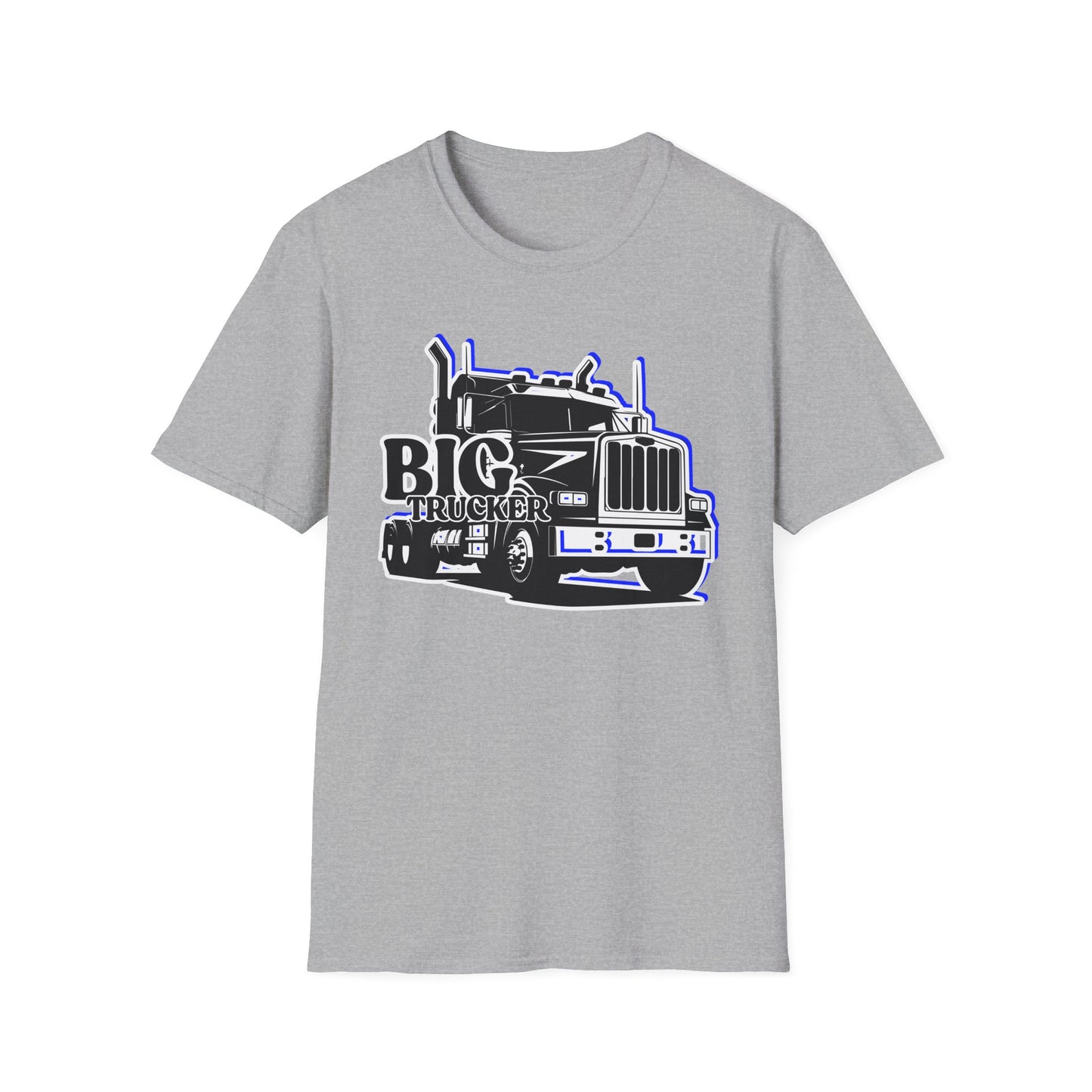 BIG Trucker | Adult Shirt | Cool Teen Clothes | Truck Shirt | Cool Fashion | Trending | Birthday Gift | Unisex Softstyle T-Shirt