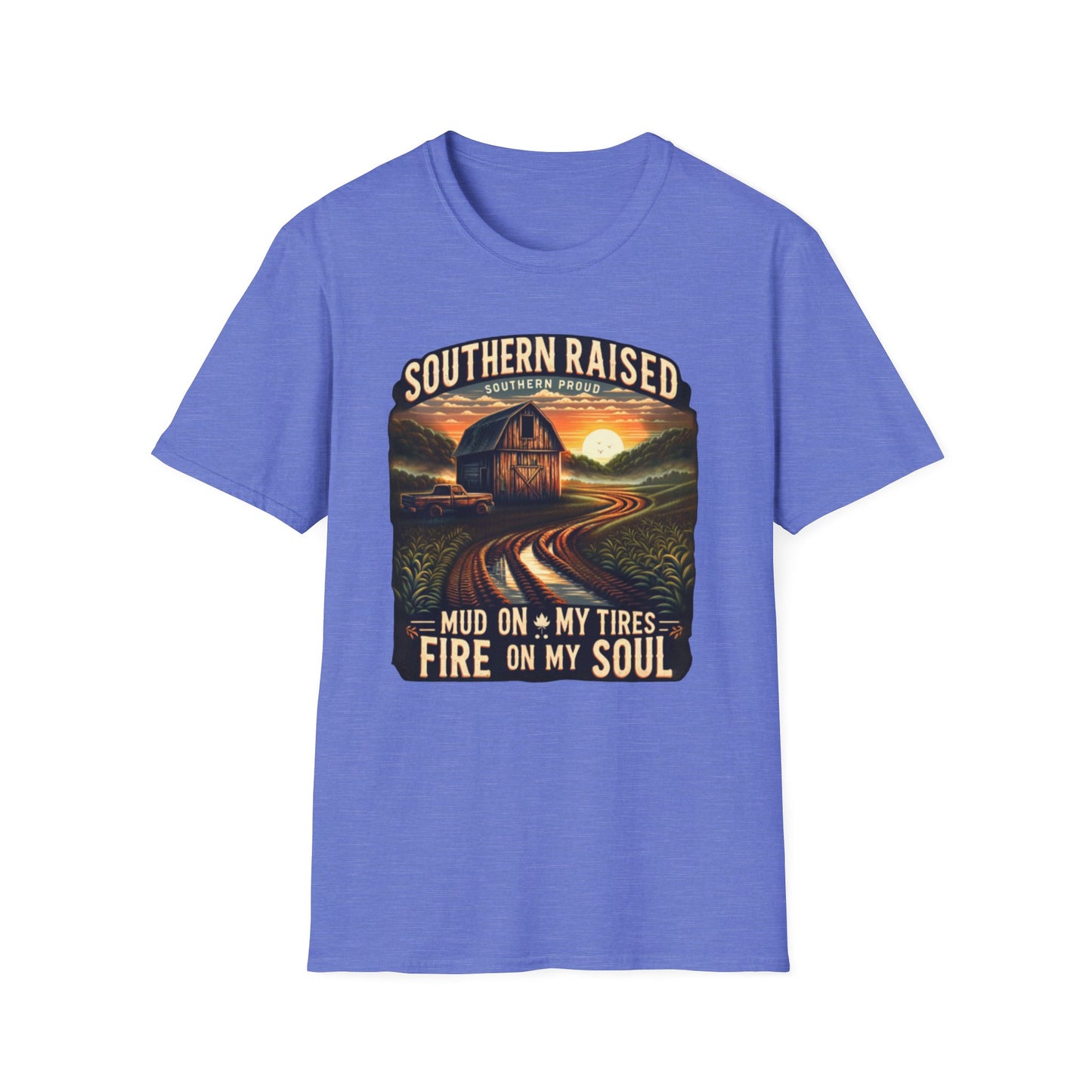 Southern Raised | Proud South Shirt | Adult Clothes | Teen Shirt | Trending | Birthday Gift | Unisex Softstyle T-Shirt