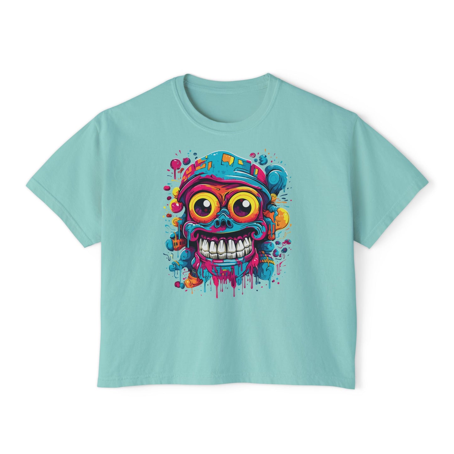 Krank It | Boxy Crop Tee - Trendy Casual Top, Festival Wear, Streetwear, Birthday Gift, Graphic Design Tee