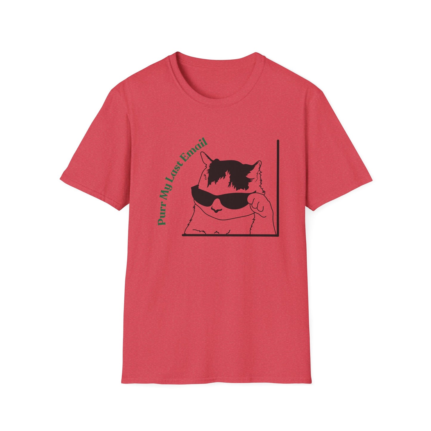 Purr My Last Email | Funny Shirt | Trending | Cat Lover | Cool Design | Birthday Gift | Unisex Softstyle T-Shirt