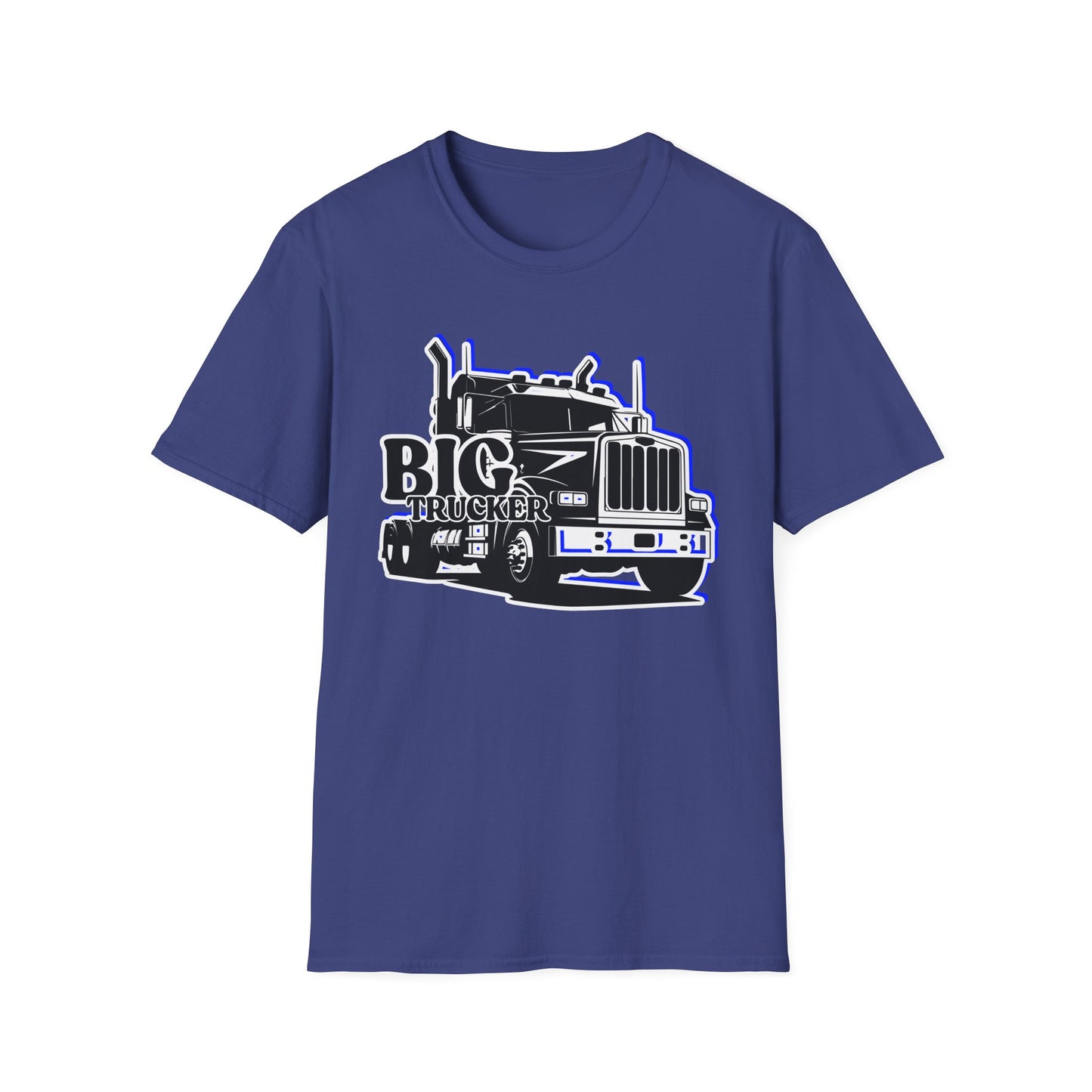 BIG Trucker | Adult Shirt | Cool Teen Clothes | Truck Shirt | Cool Fashion | Trending | Birthday Gift | Unisex Softstyle T-Shirt