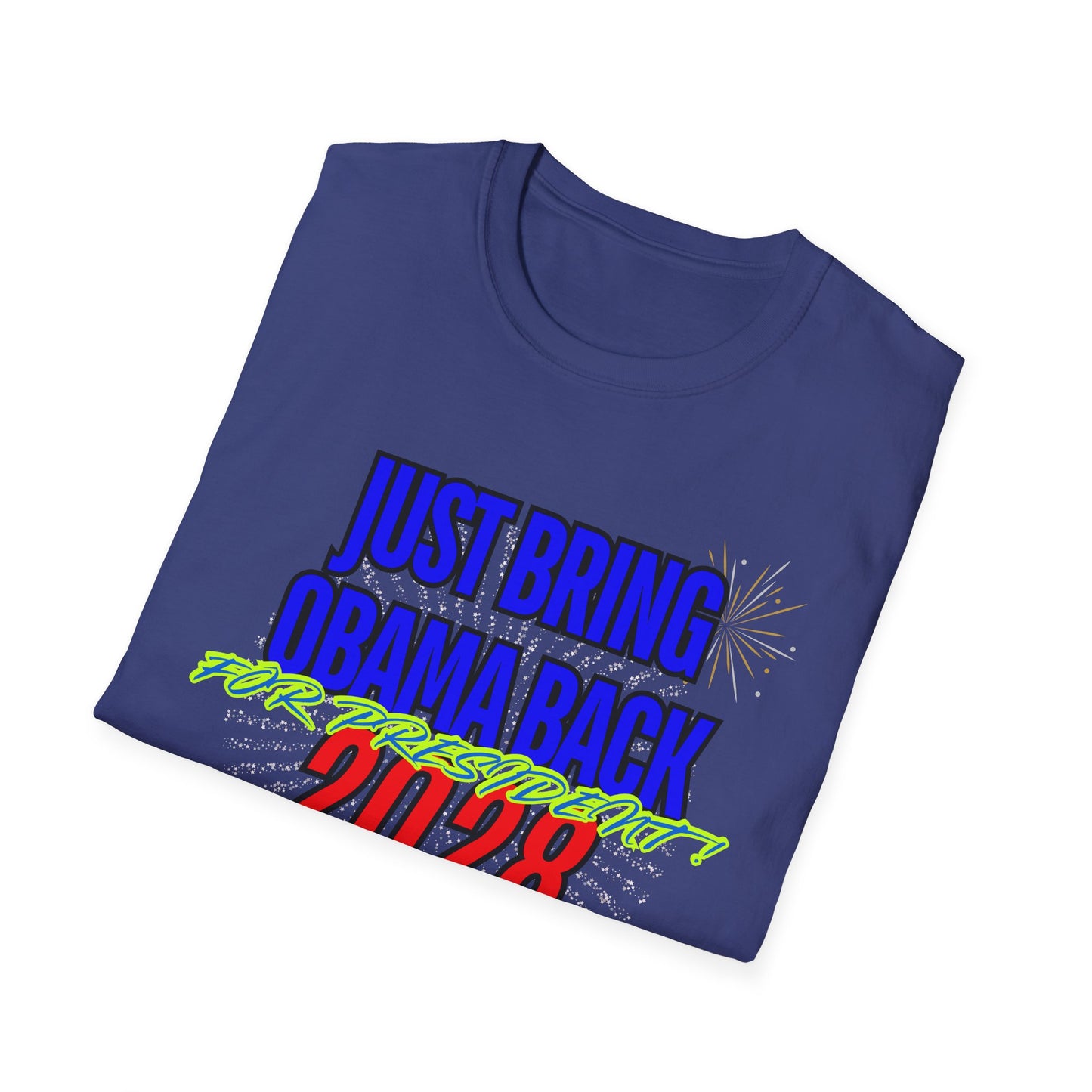 Bring Obama Back 2028 | Colorful Shirt | Cool Shirt | Fashion | Trending | Cool Design | Birthday Gift | Unisex Softstyle T-Shirt