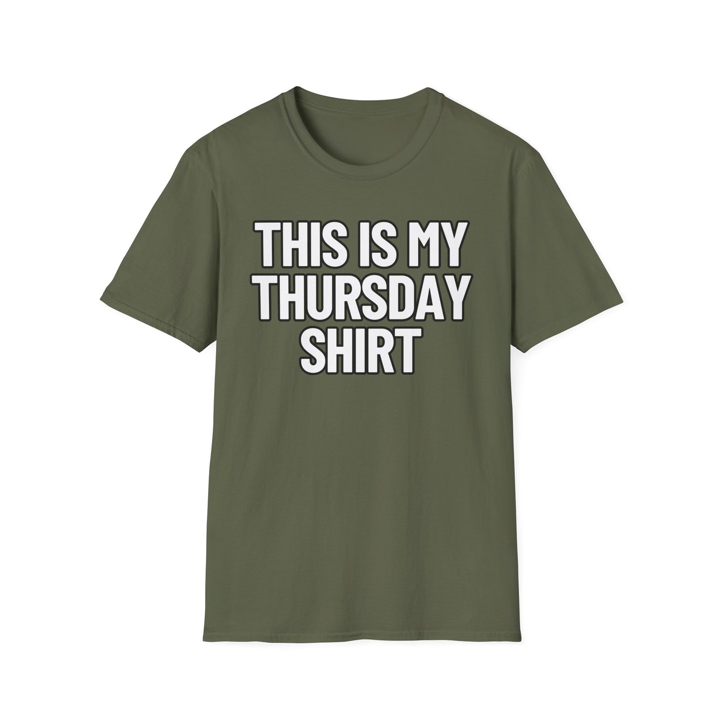 This Is My Thursday Shirt | Adult Shirt | Teen Clothes | Cool Shirt | Funny Fashion | Trending | Birthday Gift | Unisex Softstyle T-Shirt