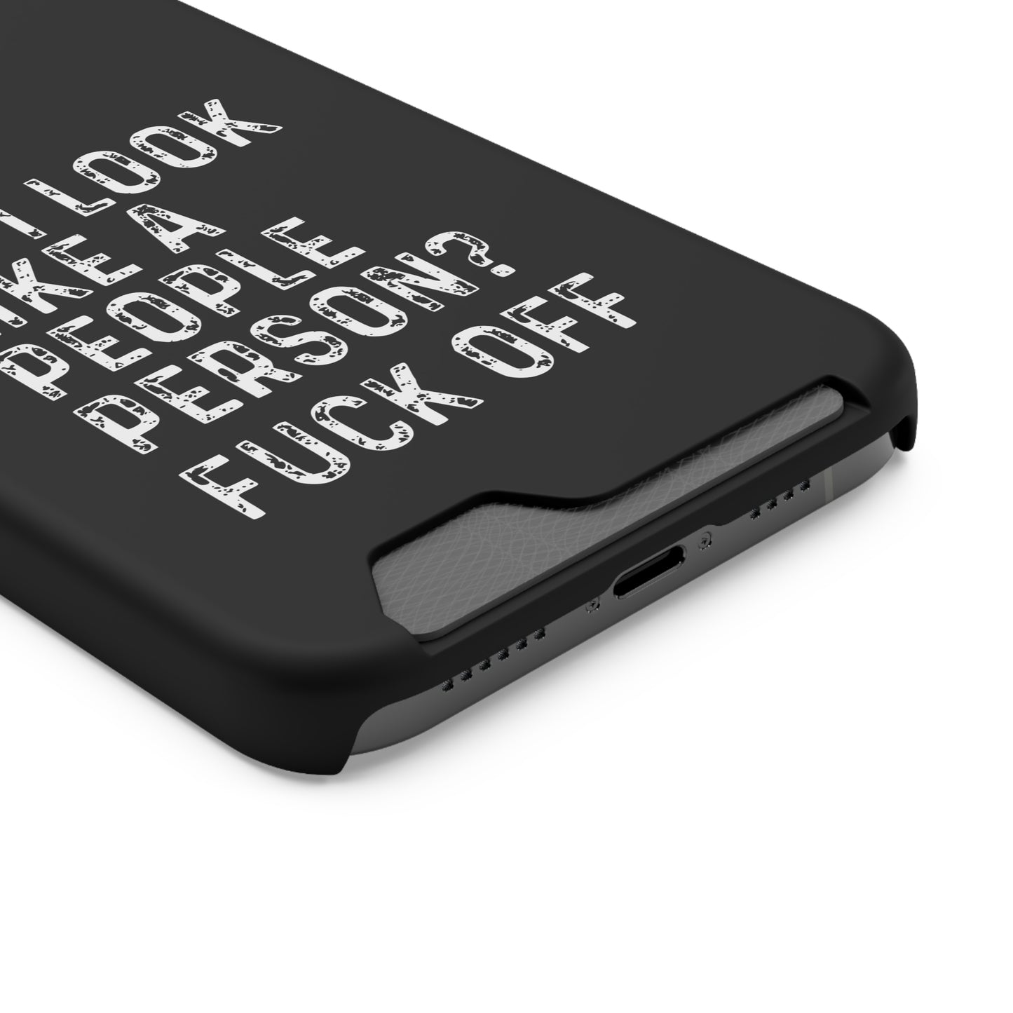 Fuck Off | Impact-Resistant Phone Case With Card Holder | iPhone Samsung Models