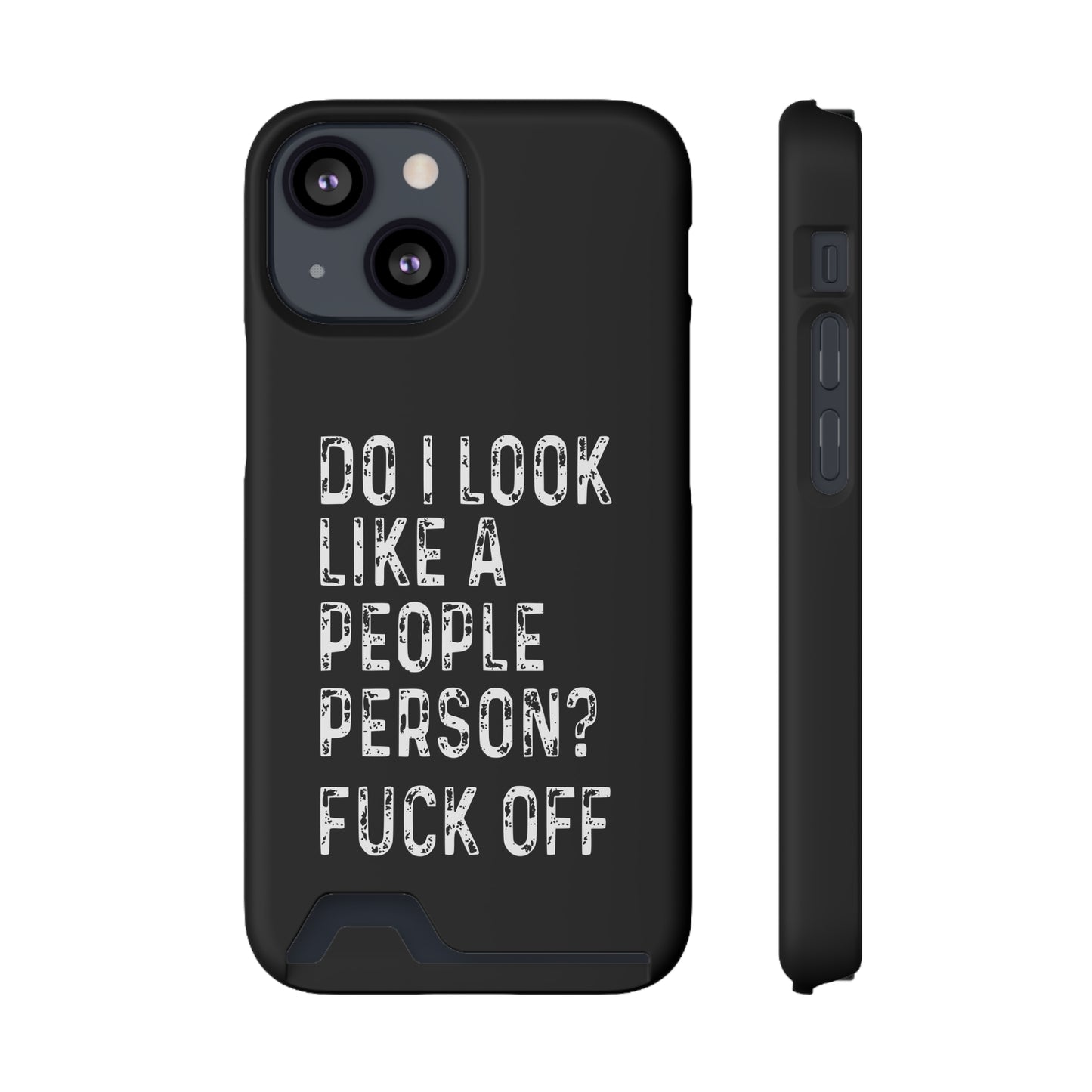 Fuck Off | Impact-Resistant Phone Case With Card Holder | iPhone Samsung Models