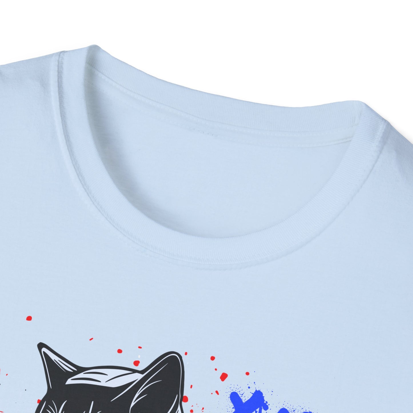 Feline Fury | Colorful Cat Shirt | Cool Teen Shirt | Fashion | Trending | Dope | Cool Design | Birthday Gift | Unisex Softstyle T-Shirt