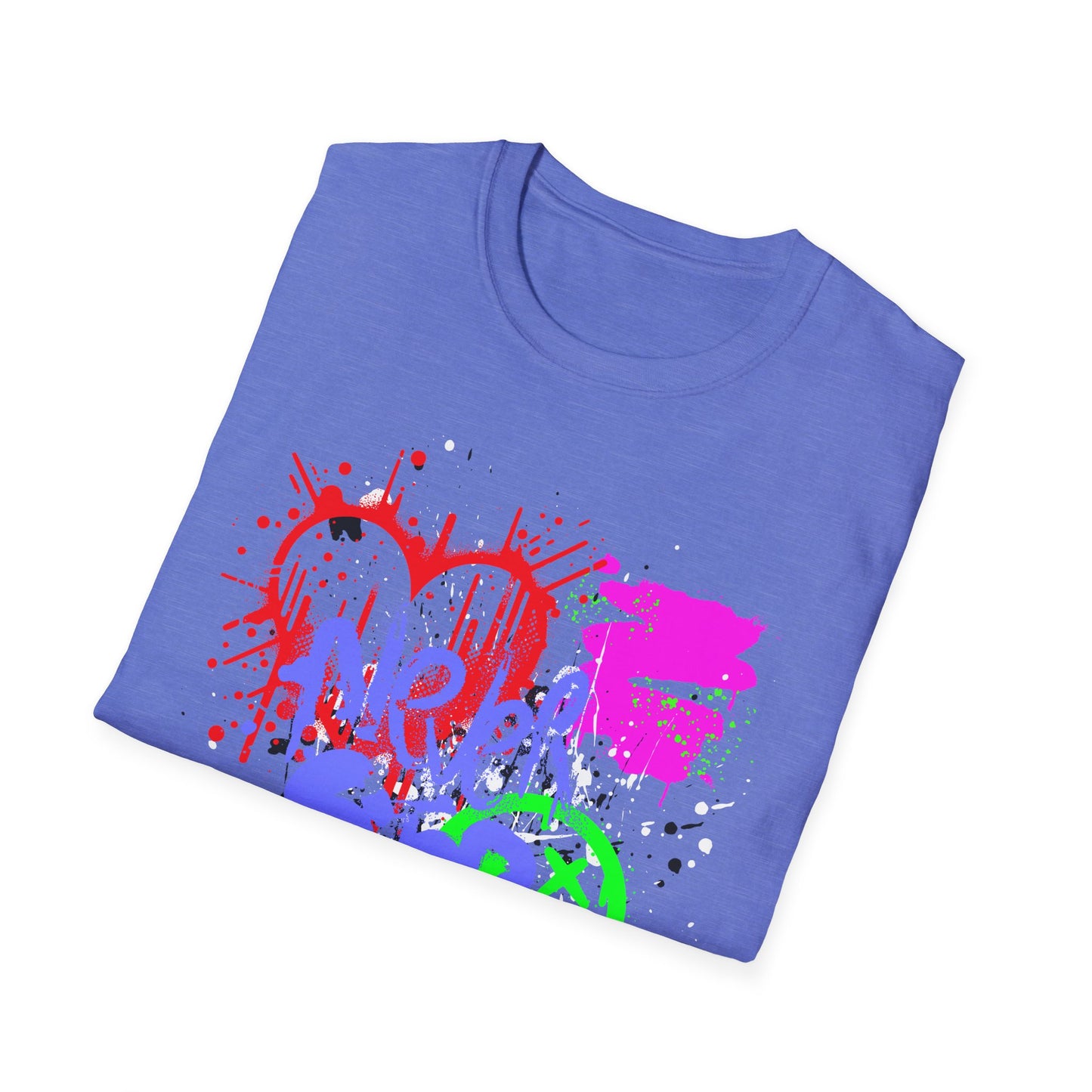 Never Stop | Colorful Kids Shirt | Cool Teen Shirt | Graffiti Fashion | Trending | Cool Design | Birthday Gift | Unisex Softstyle T-Shirt