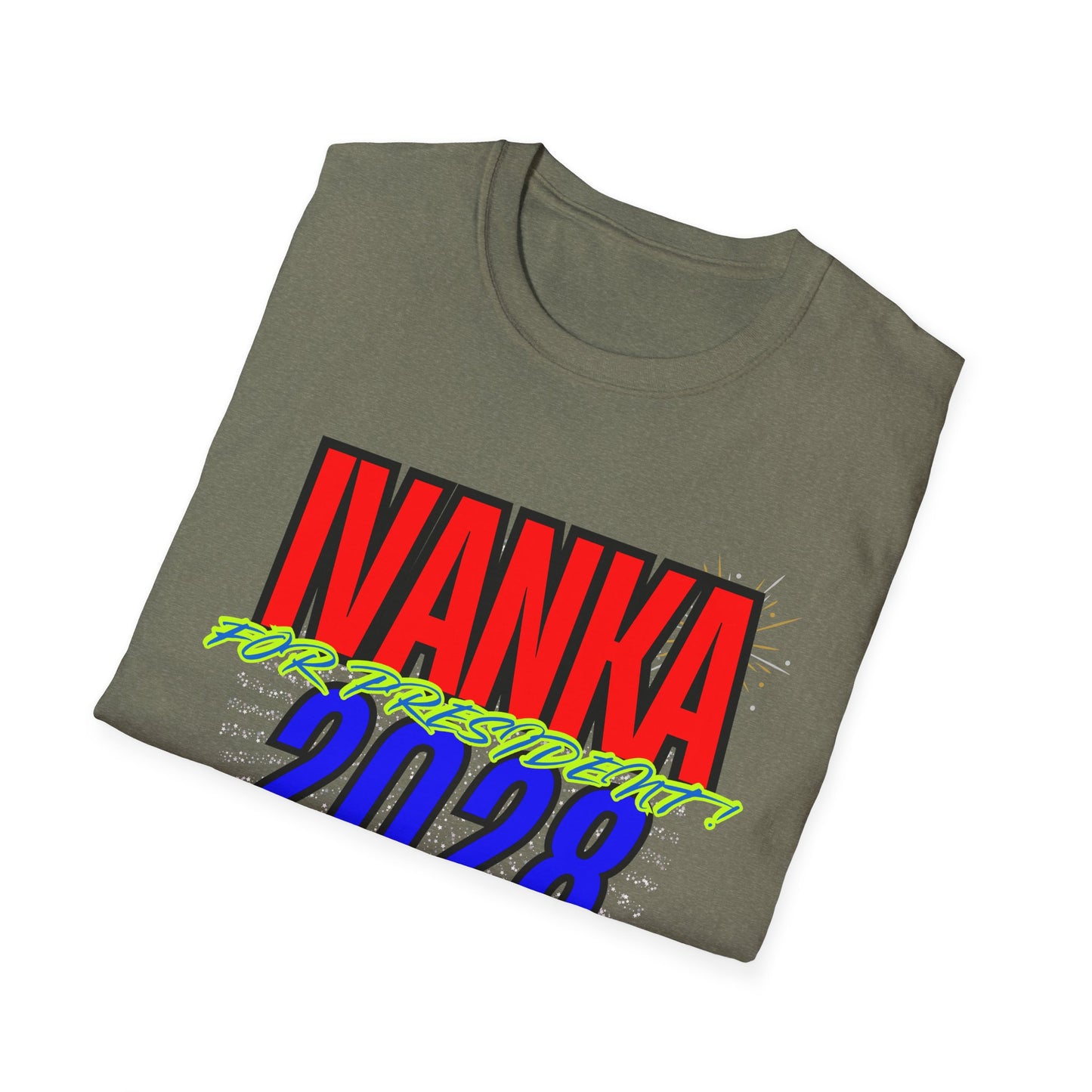 IVANKA for President 2028 | Colorful Shirt | Cool Shirt | Fashion | Trending | Cool Design | Birthday Gift | Unisex Softstyle T-Shirt