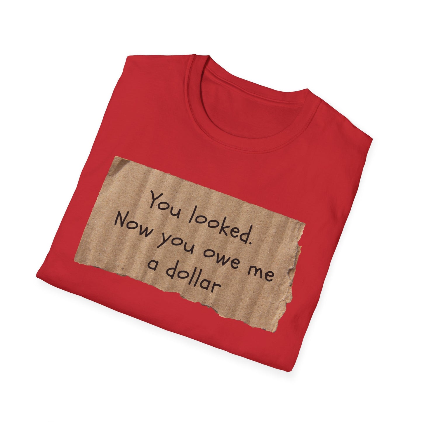 You Looked | Funny Adult Shirt | Teen Clothes | Humor Shirt | Trending | Birthday Gift | Unisex Softstyle T-Shirt