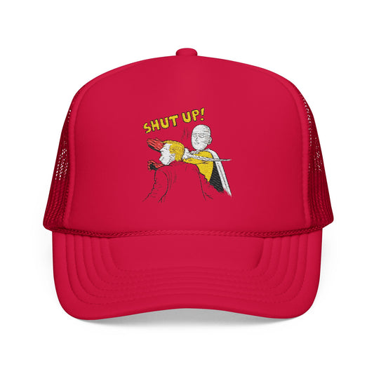 Shut Up! - Embroidered 100% Polyester Hat | Funny Custom Headwear
