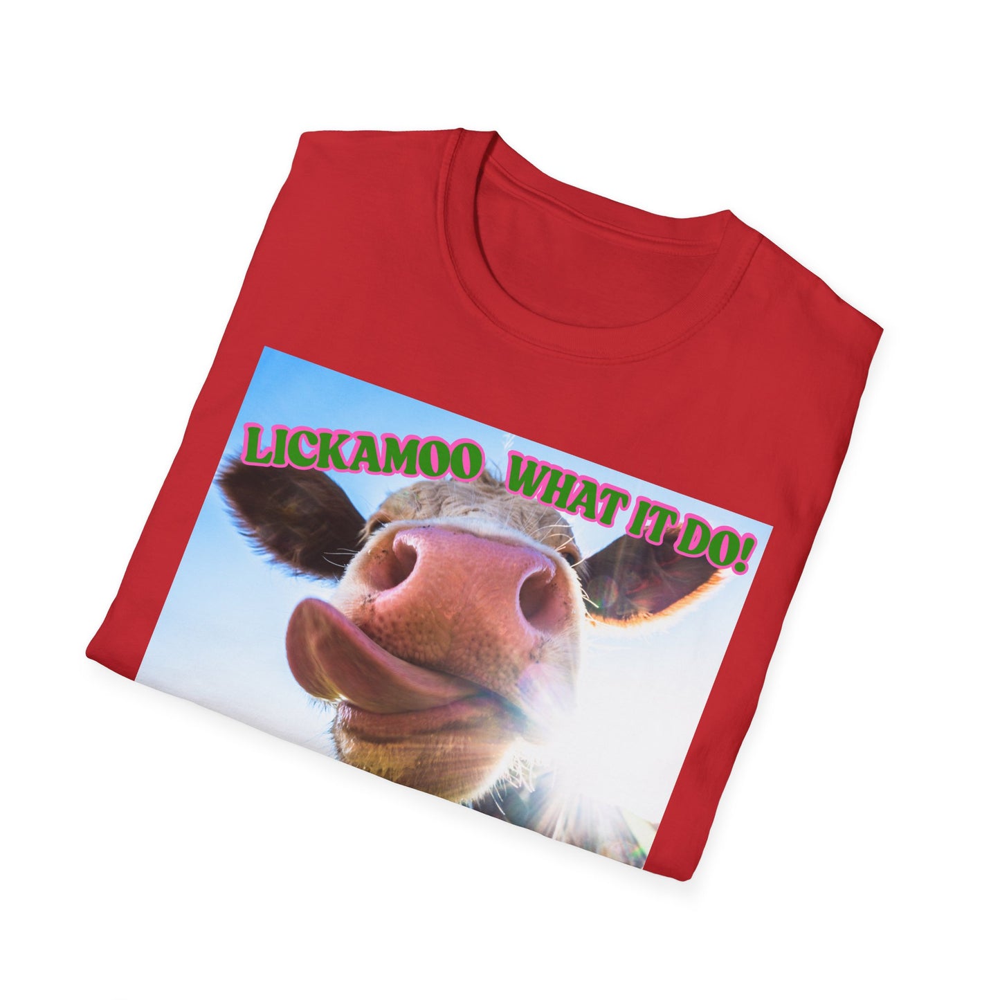 Lickamoo What it do | Teen Clothes | Kid Clothes | Funny Cow Shirt | Cool Adult Shirt | Trending | Birthday Gift | Unisex Softstyle T-Shirt