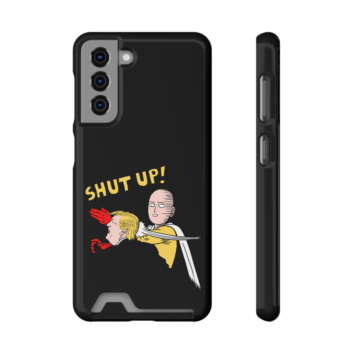 Shut Up! | Impact-Resistant Phone Case With Card Holder | iPhone Samsung Models