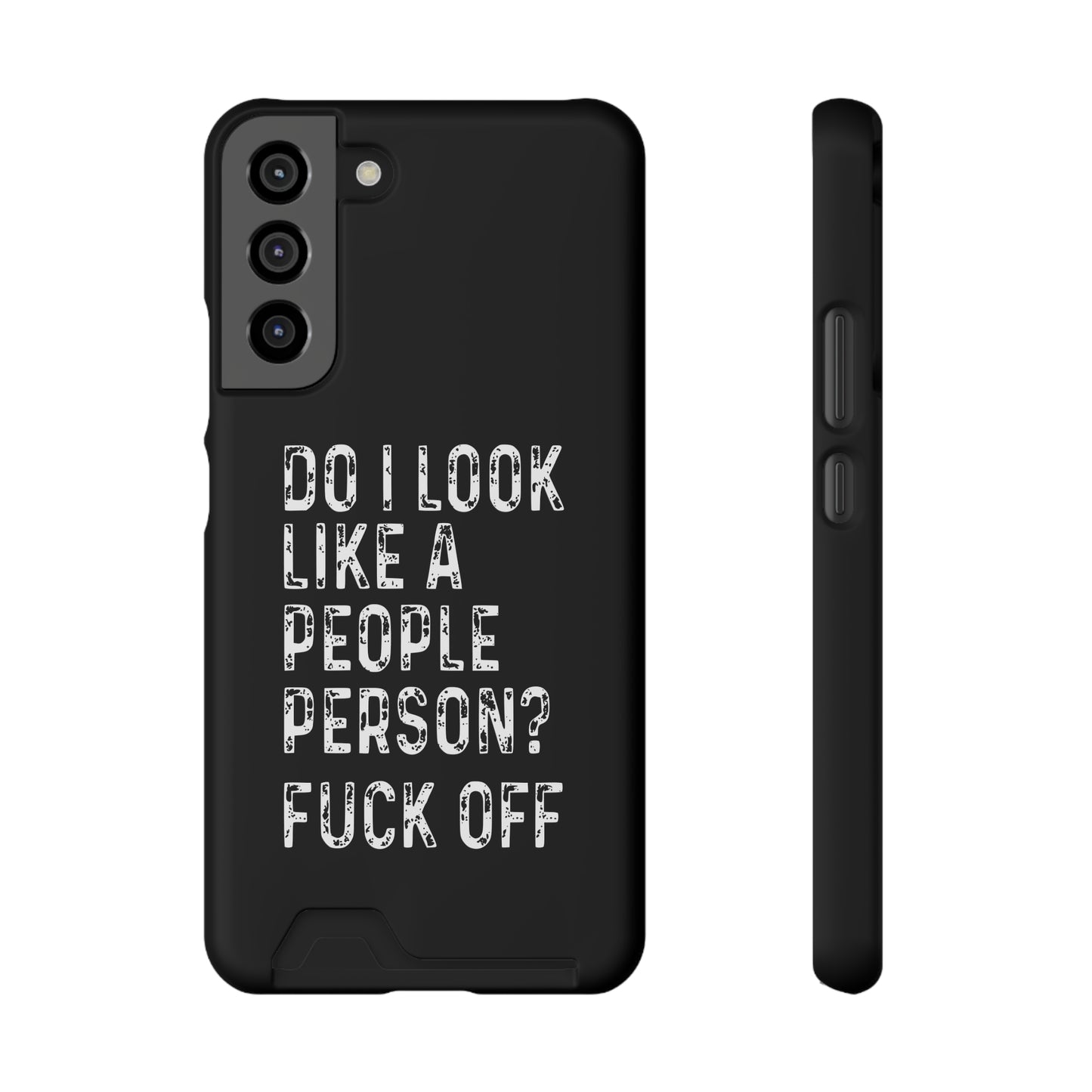 Fuck Off | Impact-Resistant Phone Case With Card Holder | iPhone Samsung Models