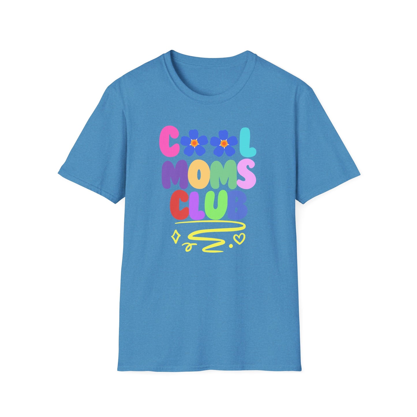 COOL MOMS CLUB | Funny Mom Shirt | Adult Clothes | Humor Shirt | Trending | Birthday Gift | Unisex Softstyle T-Shirt