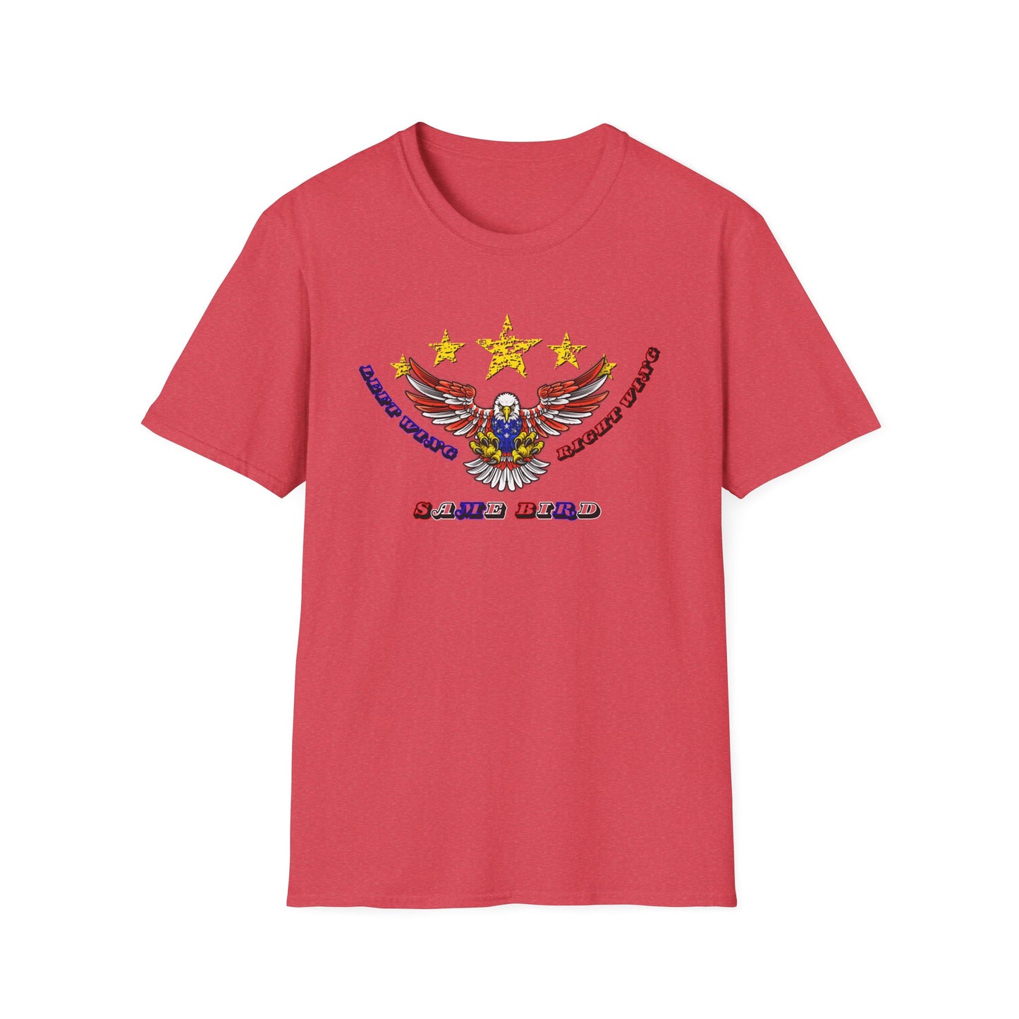 Left Wing Right Wing Same Bird | America | Cool Shirt | Fashion | Trending | Cool Design | Birthday Gift | Unisex Softstyle T-Shirt