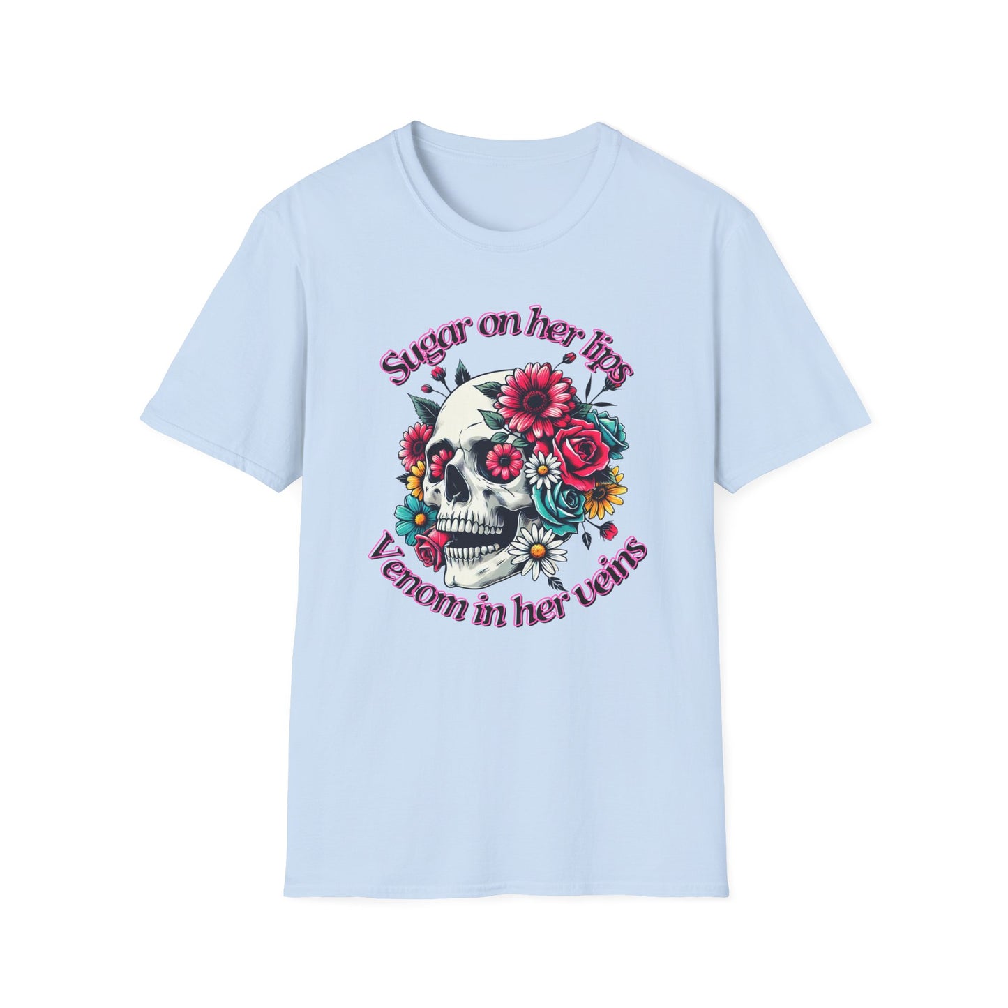 Sugar on her lips | Adult Clothes | Teen Shirt | Cool Shirt | Trending | Birthday Gift | Unisex Softstyle T-Shirt