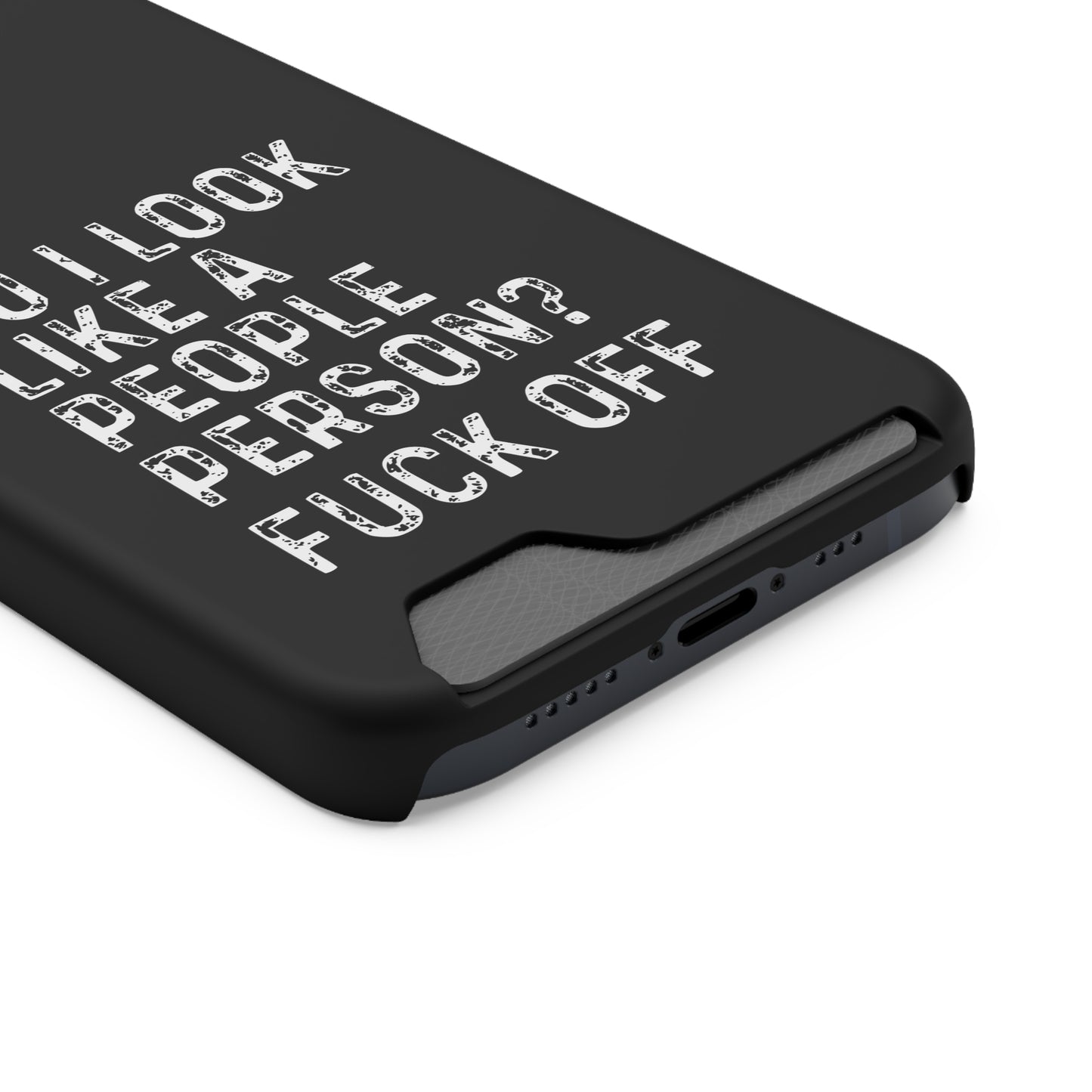 Fuck Off | Impact-Resistant Phone Case With Card Holder | iPhone Samsung Models
