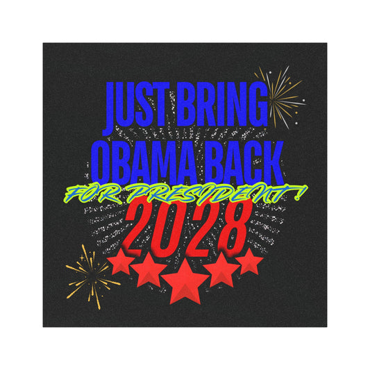 Obama 2028 Car Magnet | Cool Design | Eye Grabber | Car Accessory | Truck Decal | Truck Sticker | Unique Car Decal