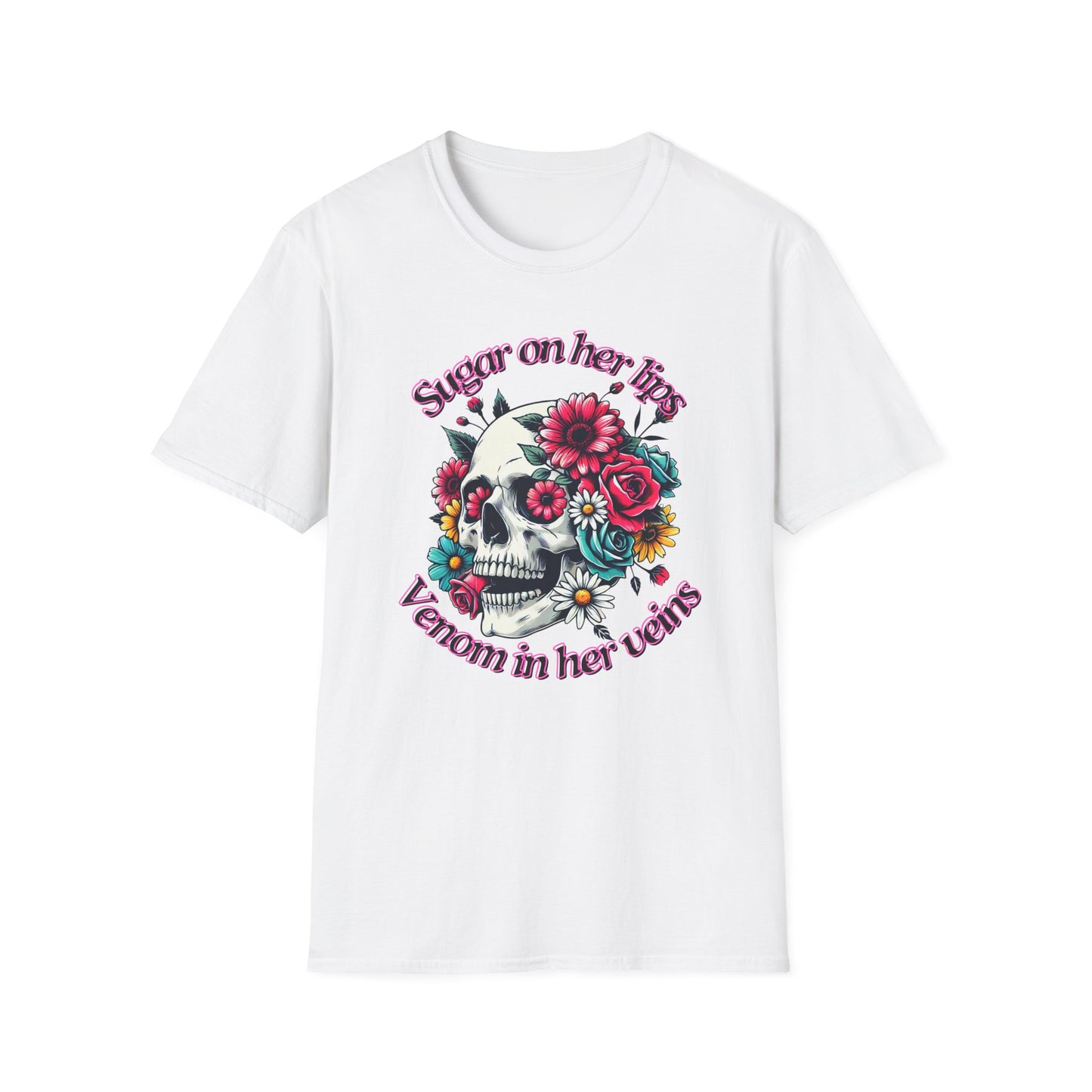 Sugar on her lips | Adult Clothes | Teen Shirt | Cool Shirt | Trending | Birthday Gift | Unisex Softstyle T-Shirt