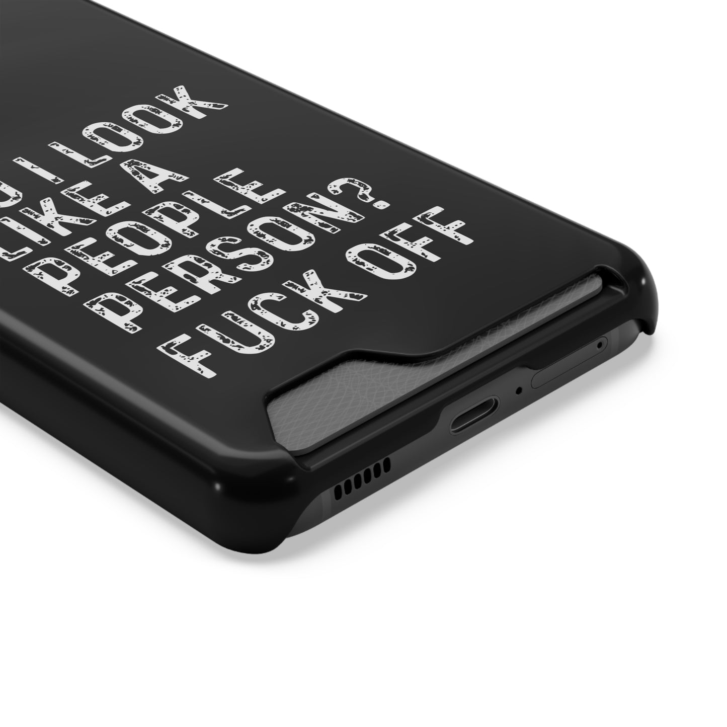 Fuck Off | Impact-Resistant Phone Case With Card Holder | iPhone Samsung Models