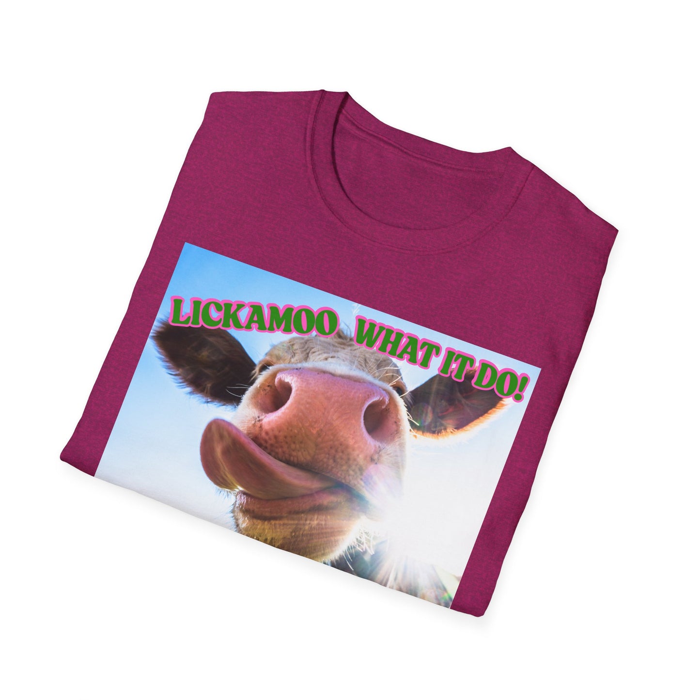 Lickamoo What it do | Teen Clothes | Kid Clothes | Funny Cow Shirt | Cool Adult Shirt | Trending | Birthday Gift | Unisex Softstyle T-Shirt