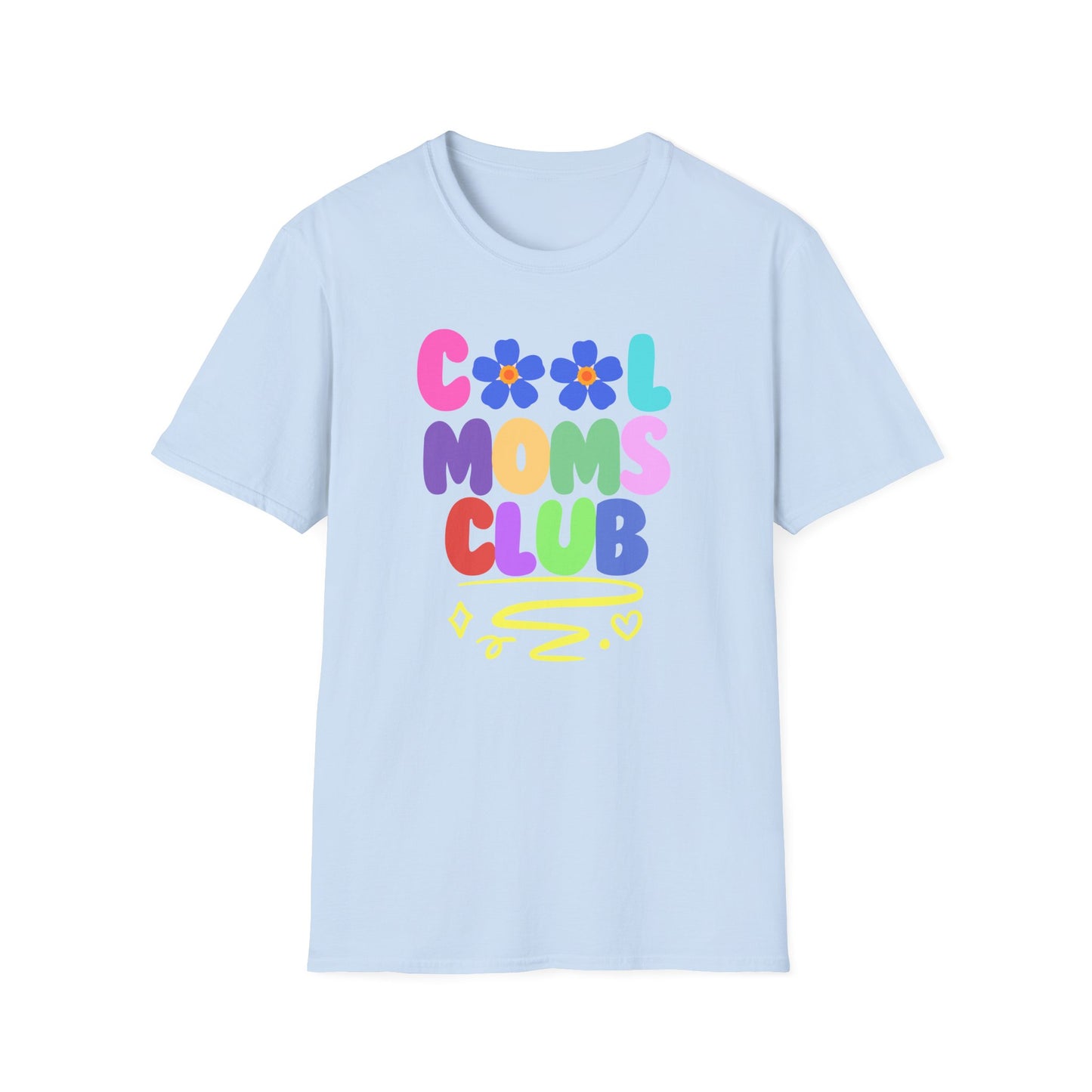 COOL MOMS CLUB | Funny Mom Shirt | Adult Clothes | Humor Shirt | Trending | Birthday Gift | Unisex Softstyle T-Shirt