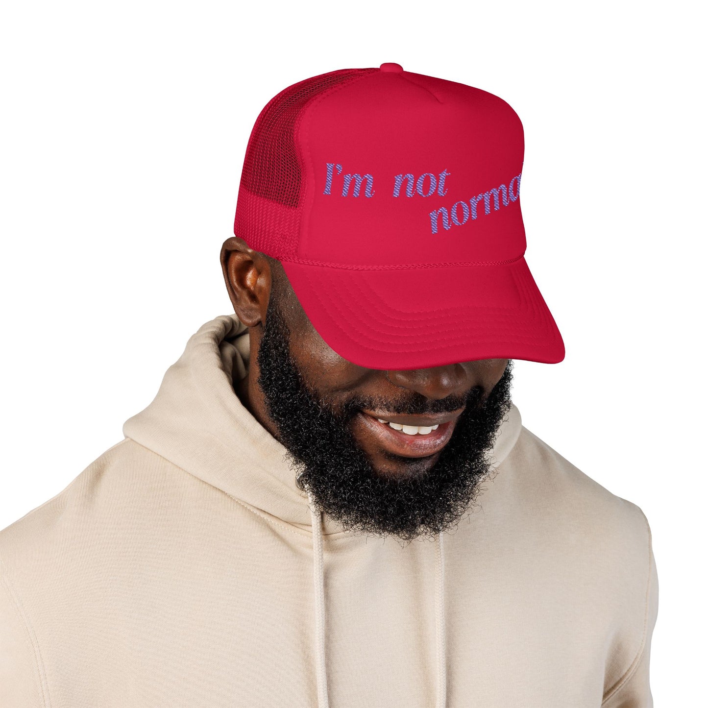 I'm not normaL - Embroidered 100% Polyester Hat | Custom Headwear