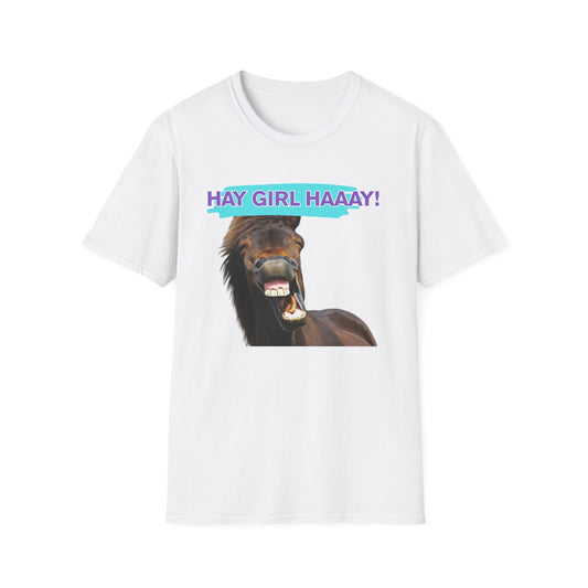 Hay Girl Haaay | Funny Horse Shirt | Teen Clothes | Adult Shirt | Kids Clothes | Trending | Birthday Gift | Unisex Softstyle T-Shirt