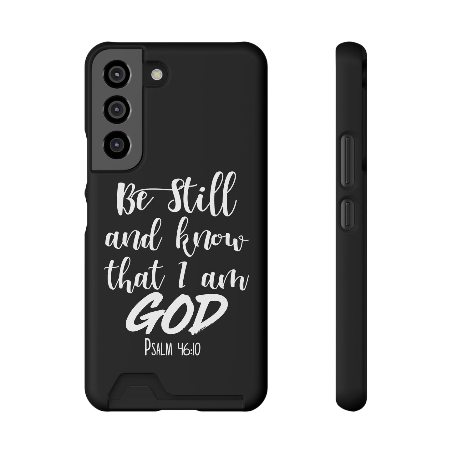 Psalm 46:10 | Impact-Resistant Phone Case With Card Holder | iPhone Samsung Models