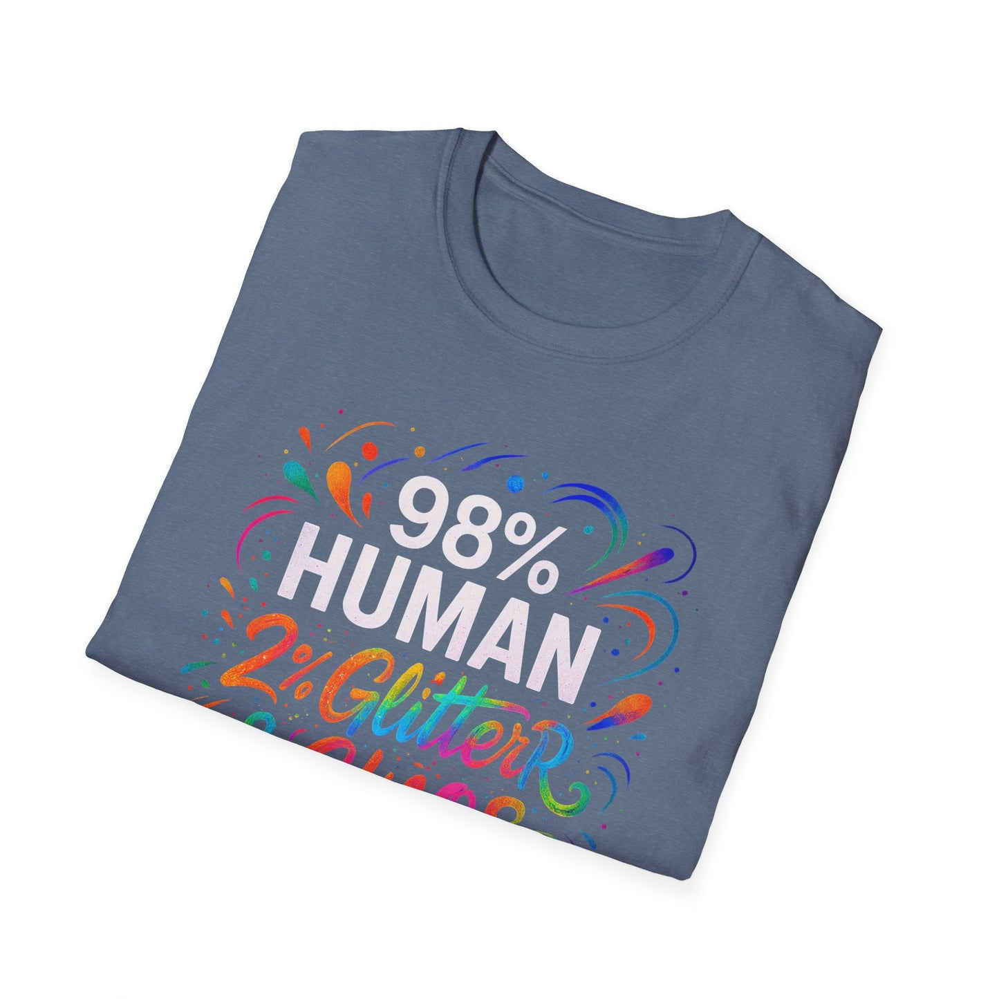 2% Glitter & Chaos | Adult Funny Shirt | Teen Shirt | Trending | Birthday Gift