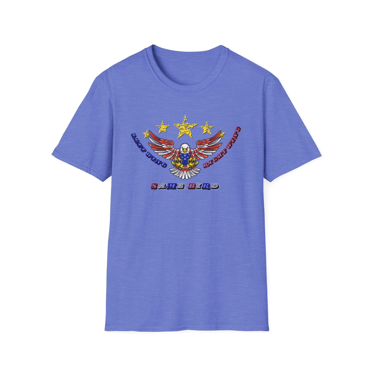 Left Wing Right Wing Same Bird | America | Cool Shirt | Fashion | Trending | Cool Design | Birthday Gift | Unisex Softstyle T-Shirt