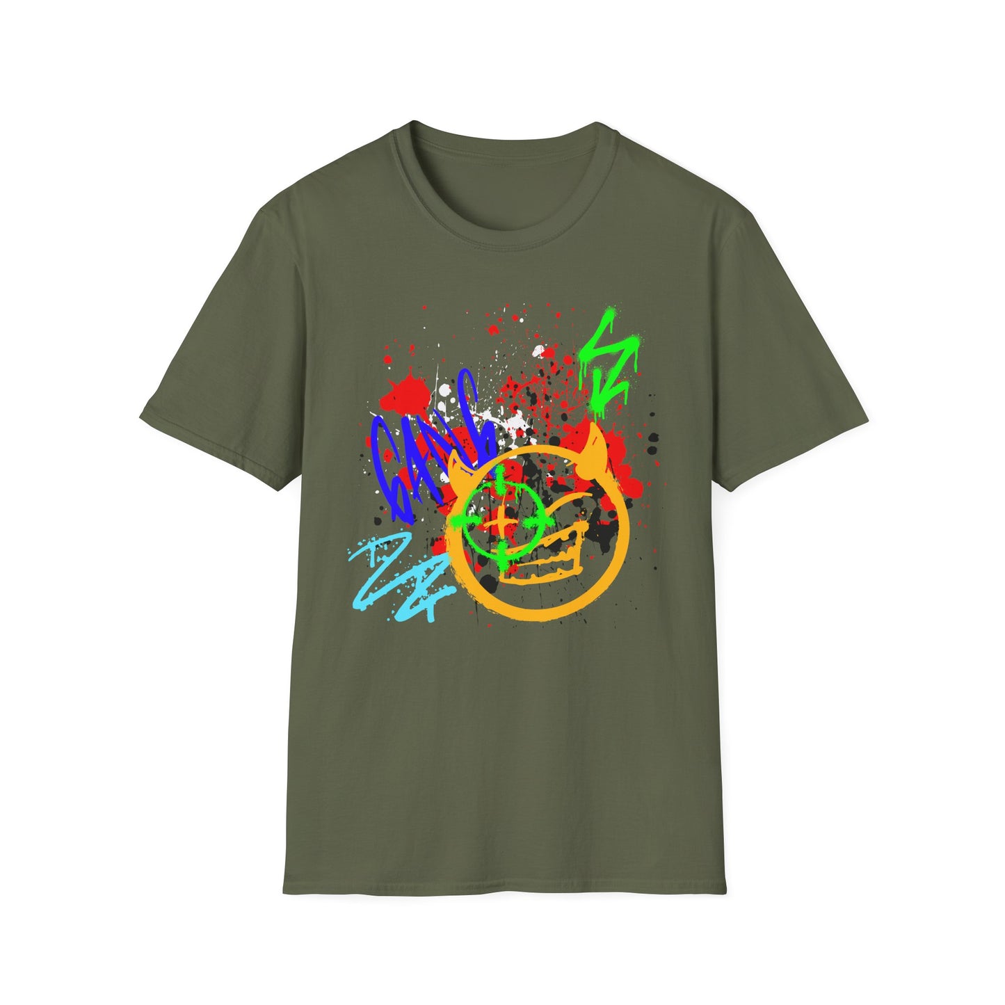 Graffiti Bullseye Shirt | Colorful Shirt | Cool Teen Shirt | Fashion | Trending | Dope Design | Birthday Gift | Unisex Softstyle T-Shirt