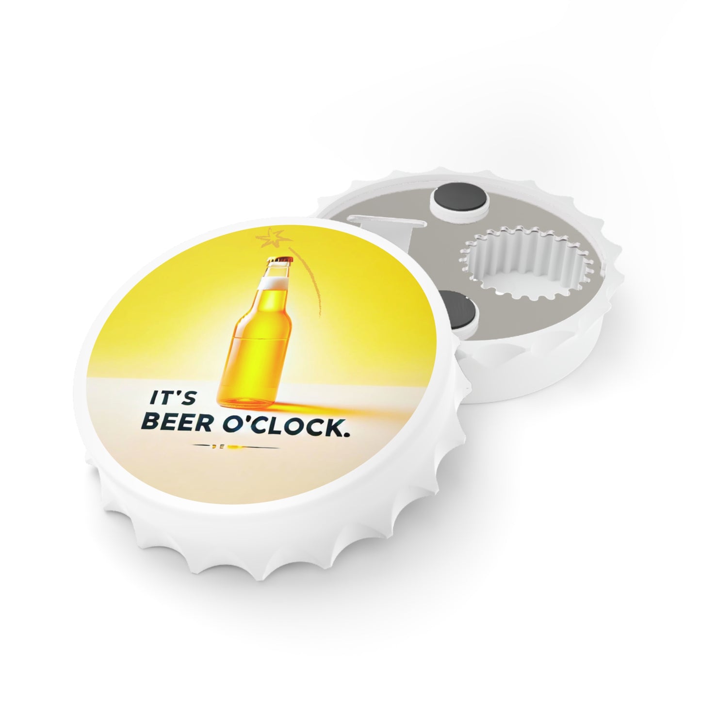 3" Beer Bottle Opener | It's Beer O'Clock | Funny Gift | Man Cave | Bar Accessory