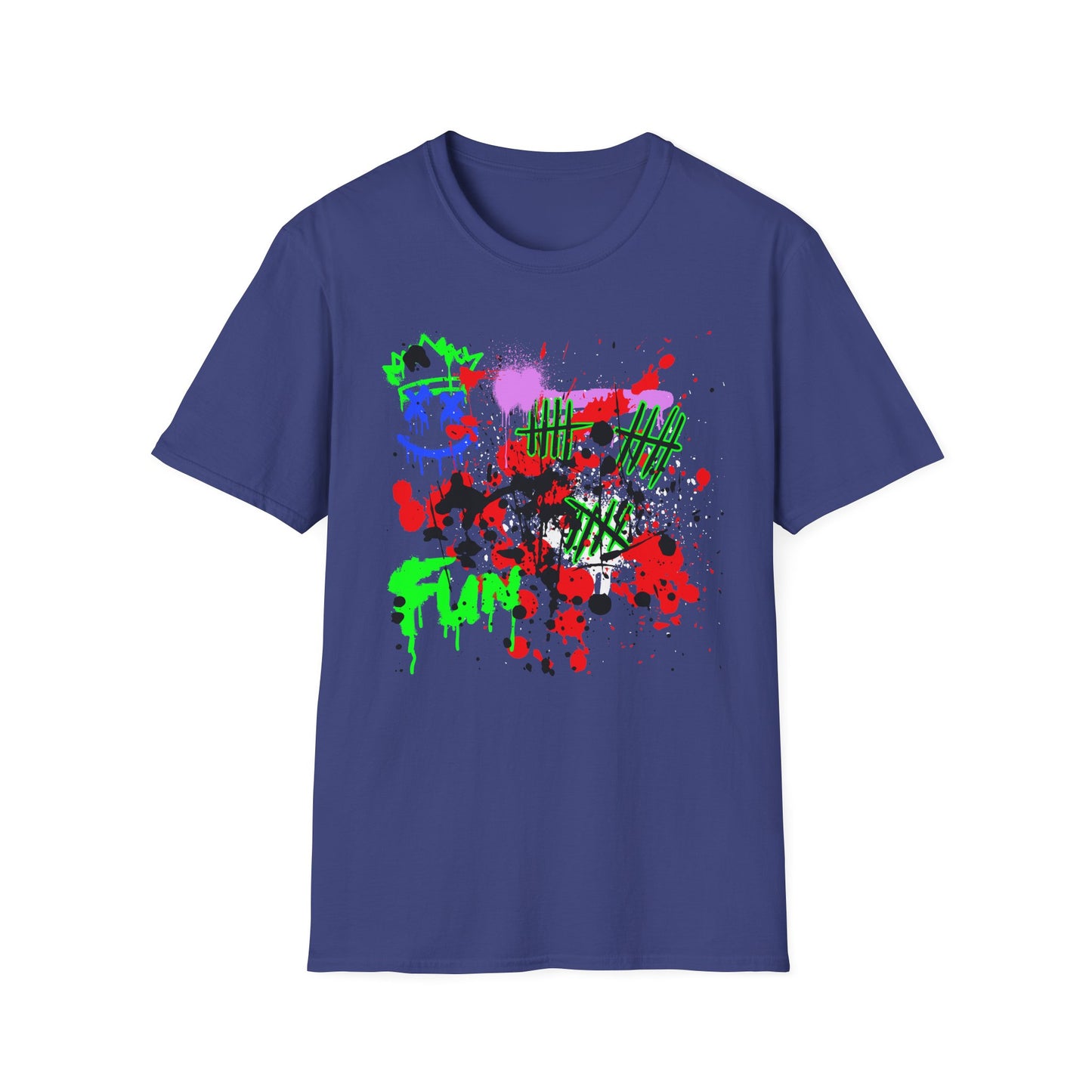 FUN Graffiti Shirt | Adult Shirt | Teen Clothes | Cool Shirt | Funny Fashion | Trending | Birthday Gift | Unisex Softstyle T-Shirt