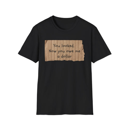 You Looked | Funny Adult Shirt | Teen Clothes | Humor Shirt | Trending | Birthday Gift | Unisex Softstyle T-Shirt